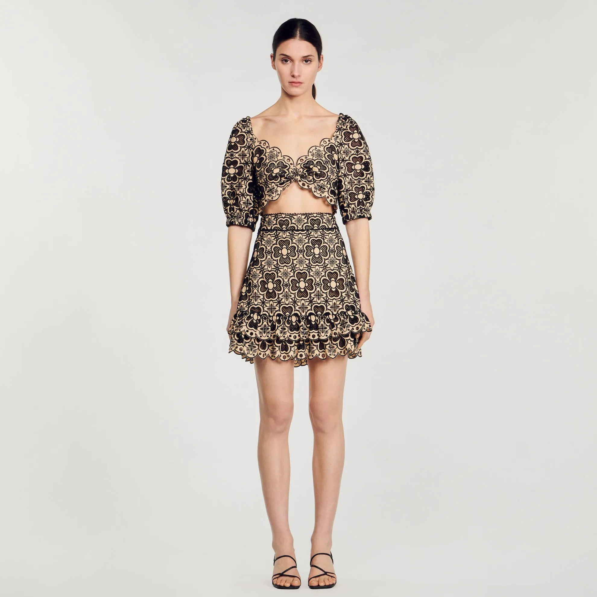 Korte Rok Met Broderie Anglaise