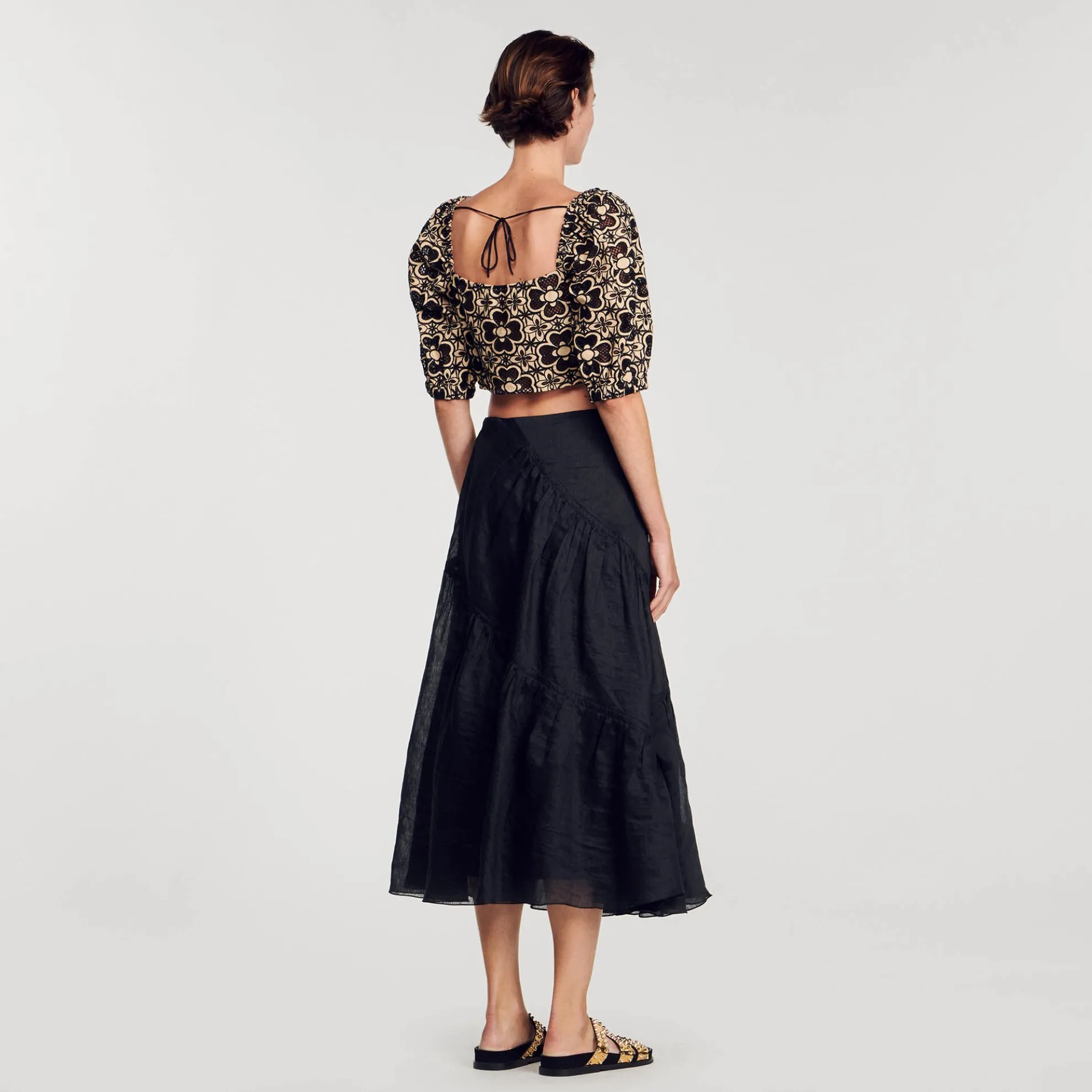 Korte Top Broderie Anglaise