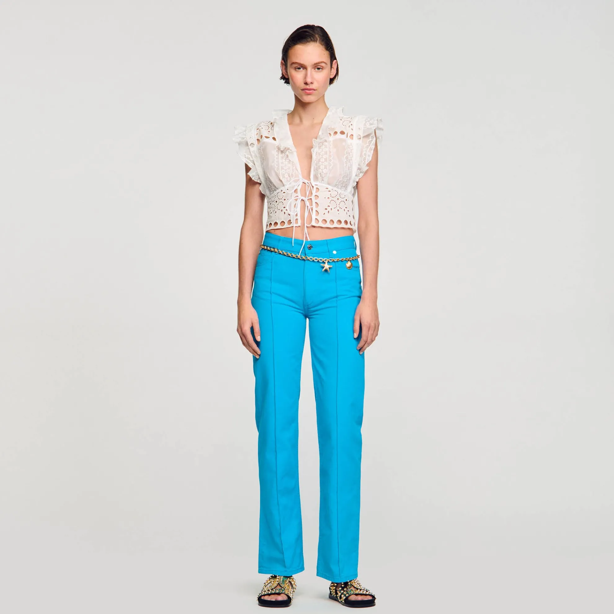 Korte Top Met Volants