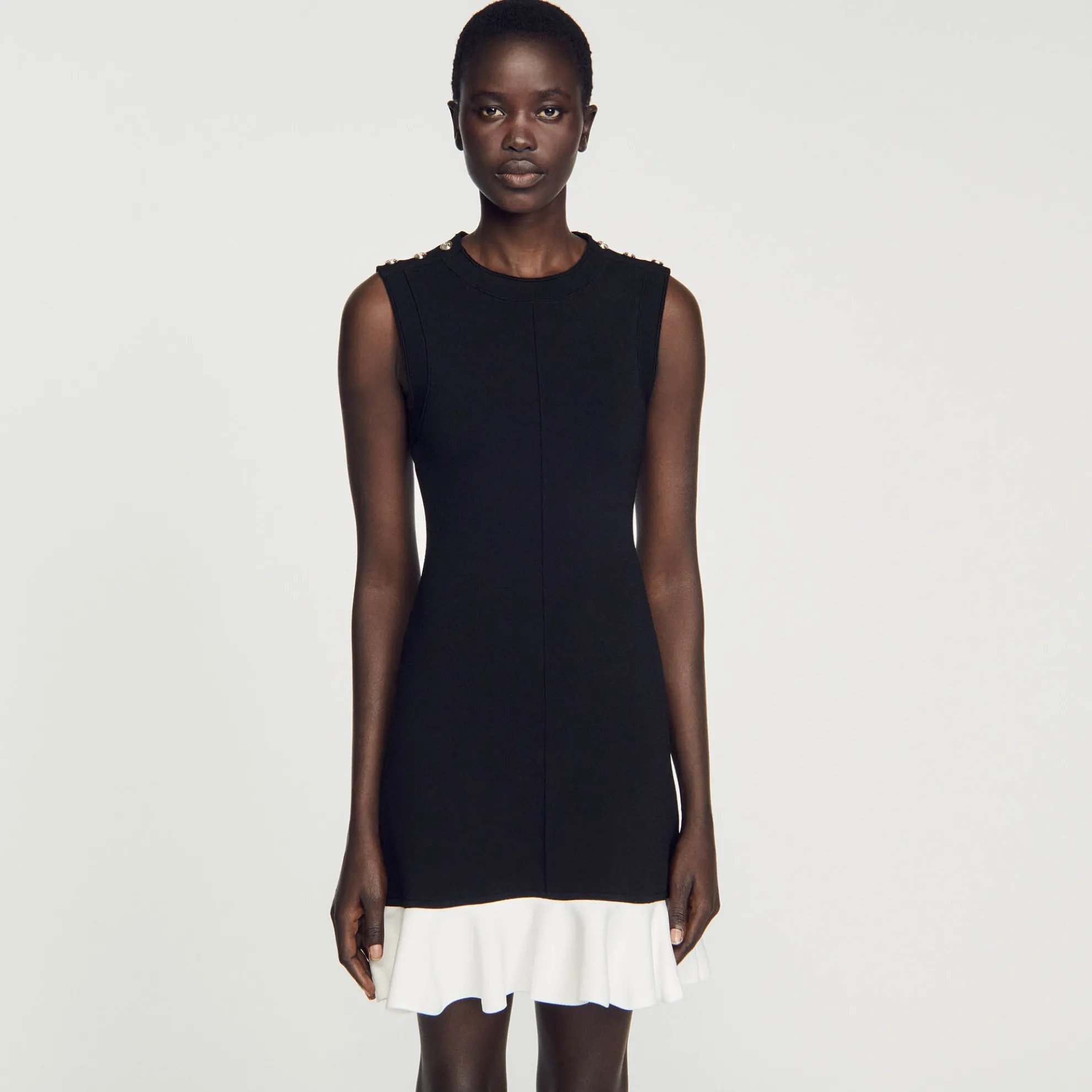 Korte Tweekleurige Jurk