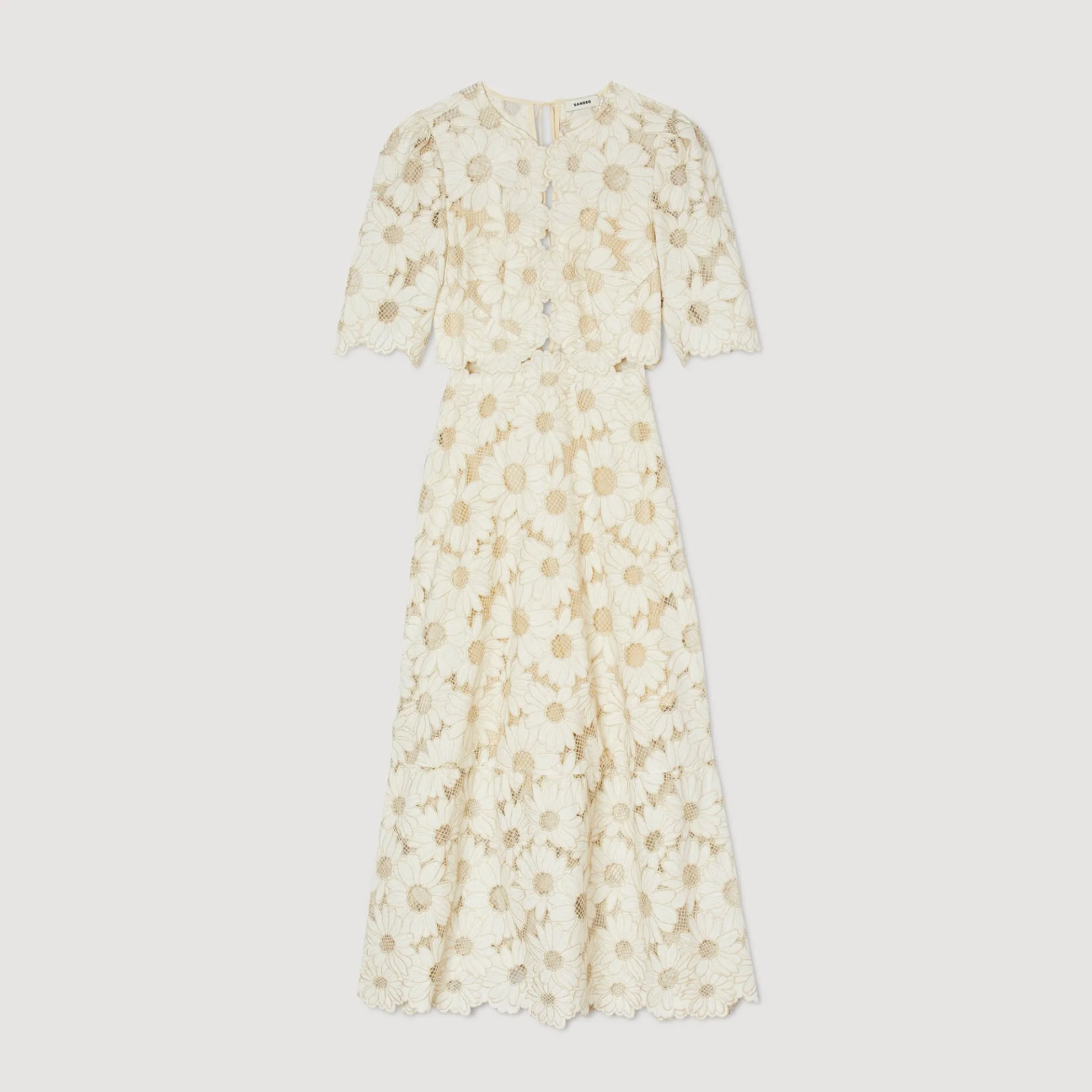 Lange Jurk Geborduurd