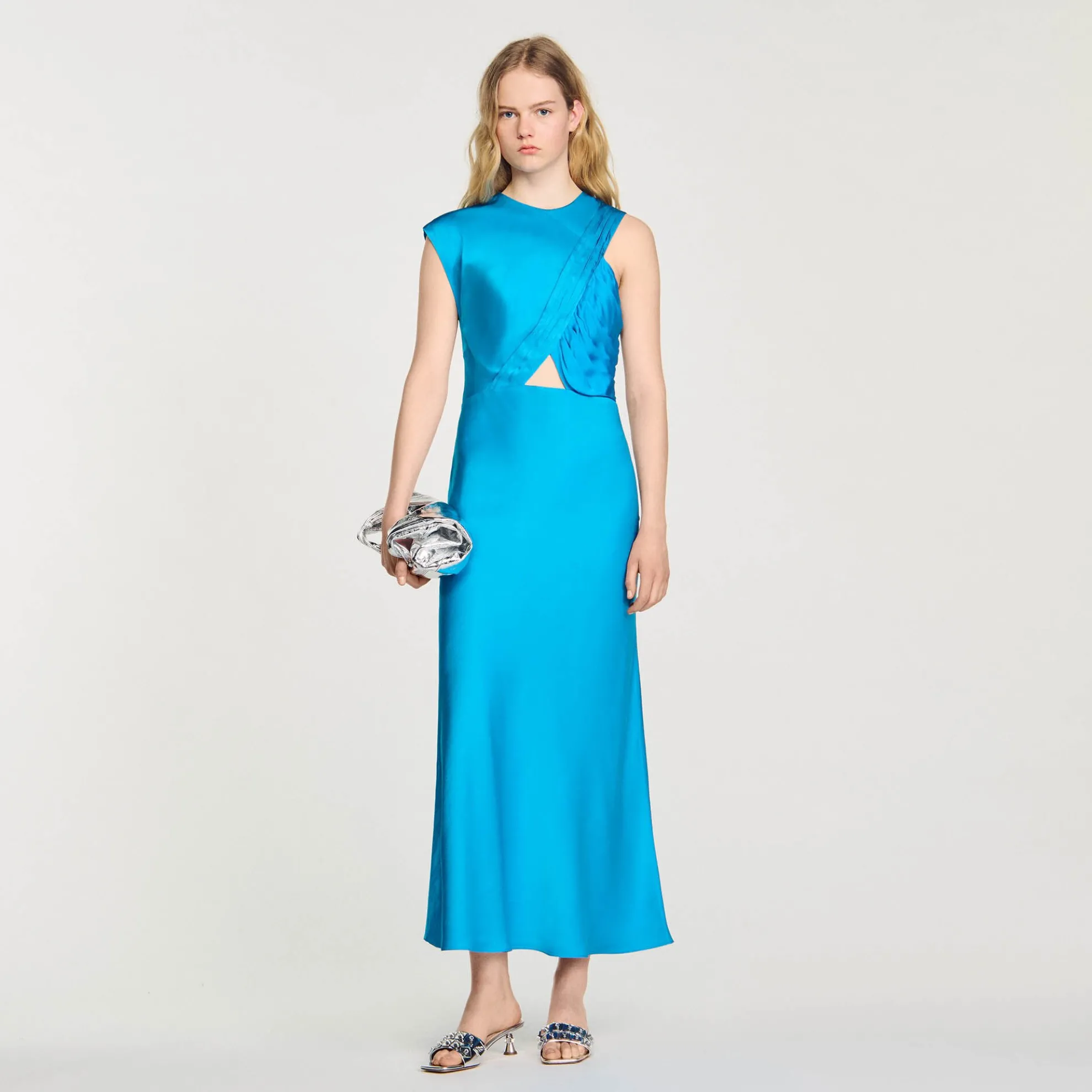 Lange Jurk Gedrapeerd