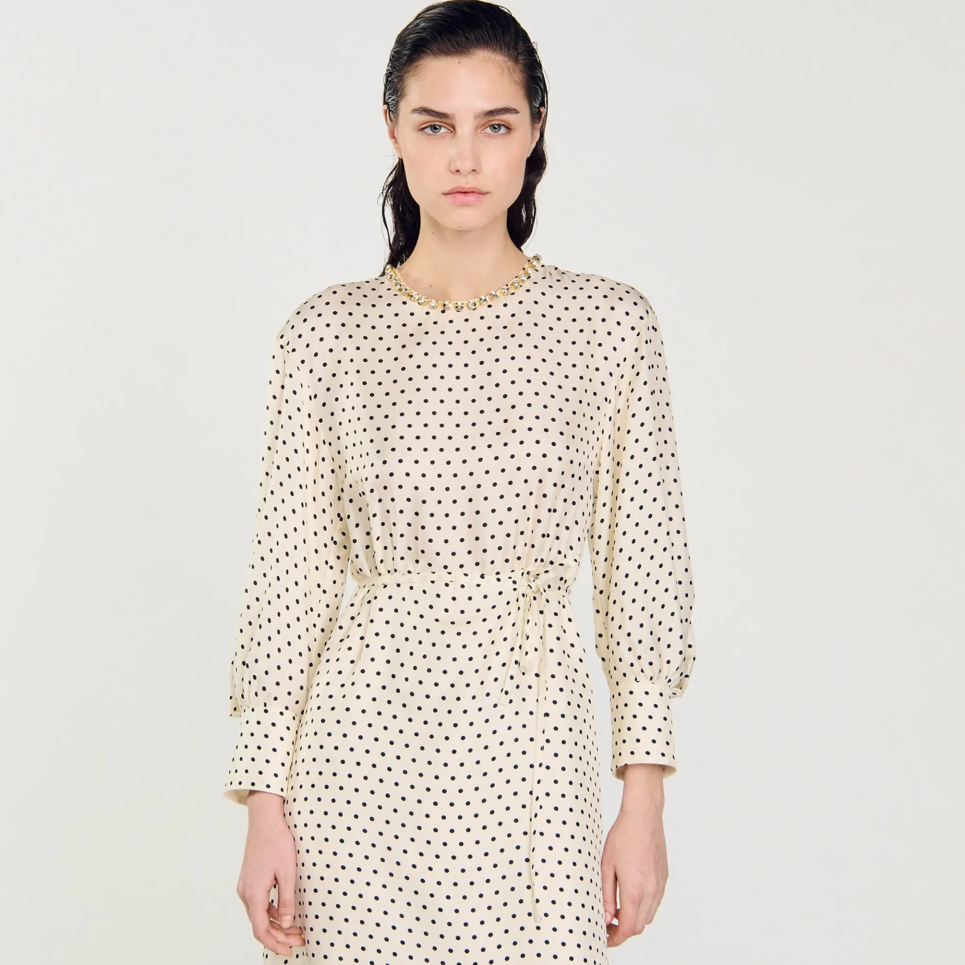 Lange Jurk Met Stippen