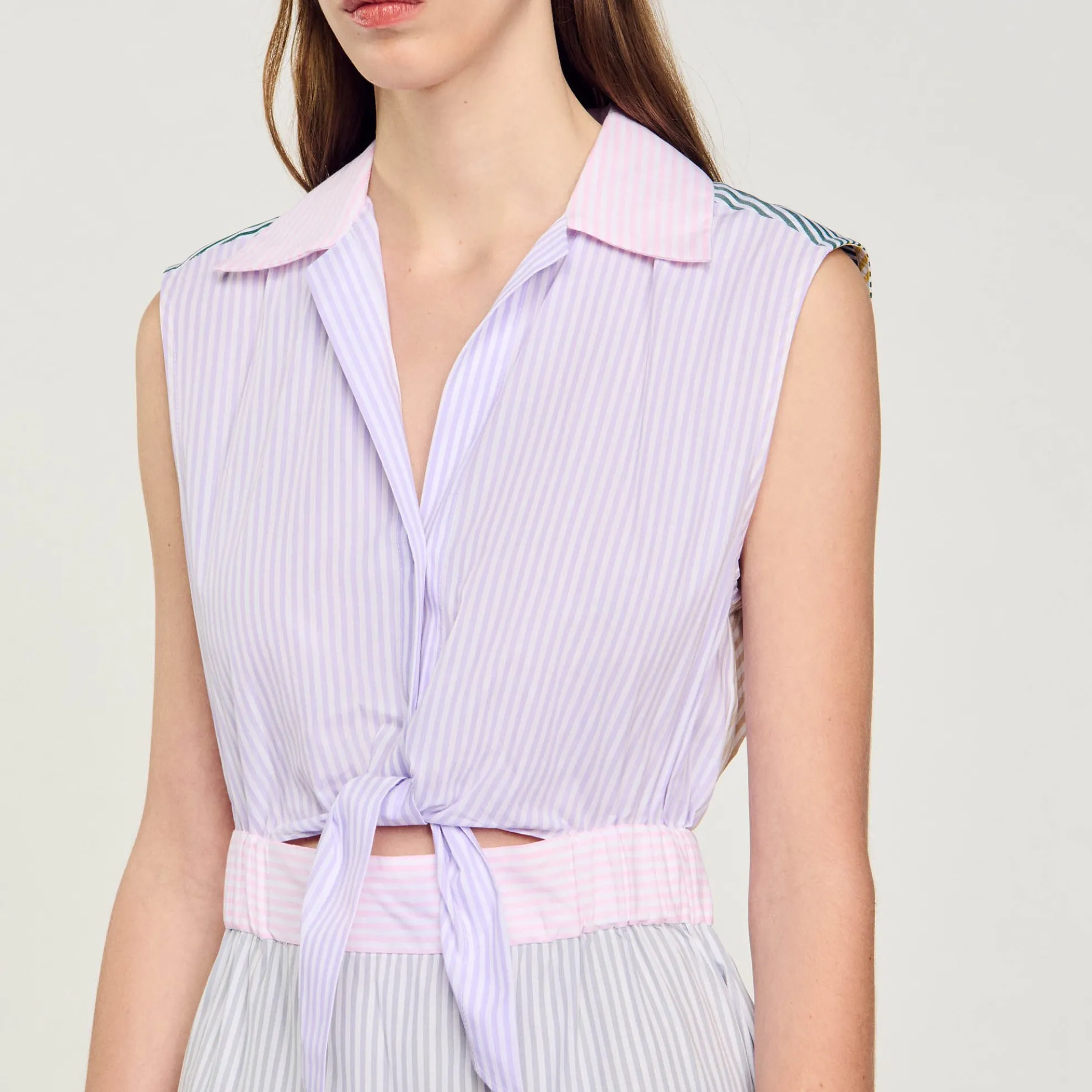 Lange Jurk Patchwork