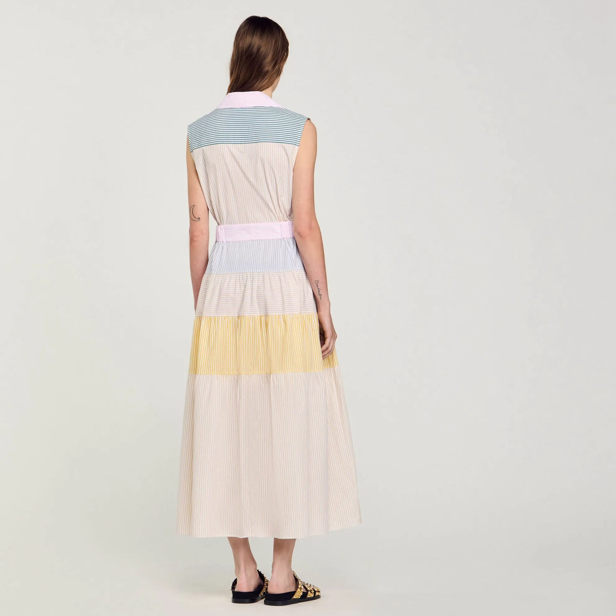 Lange Jurk Patchwork