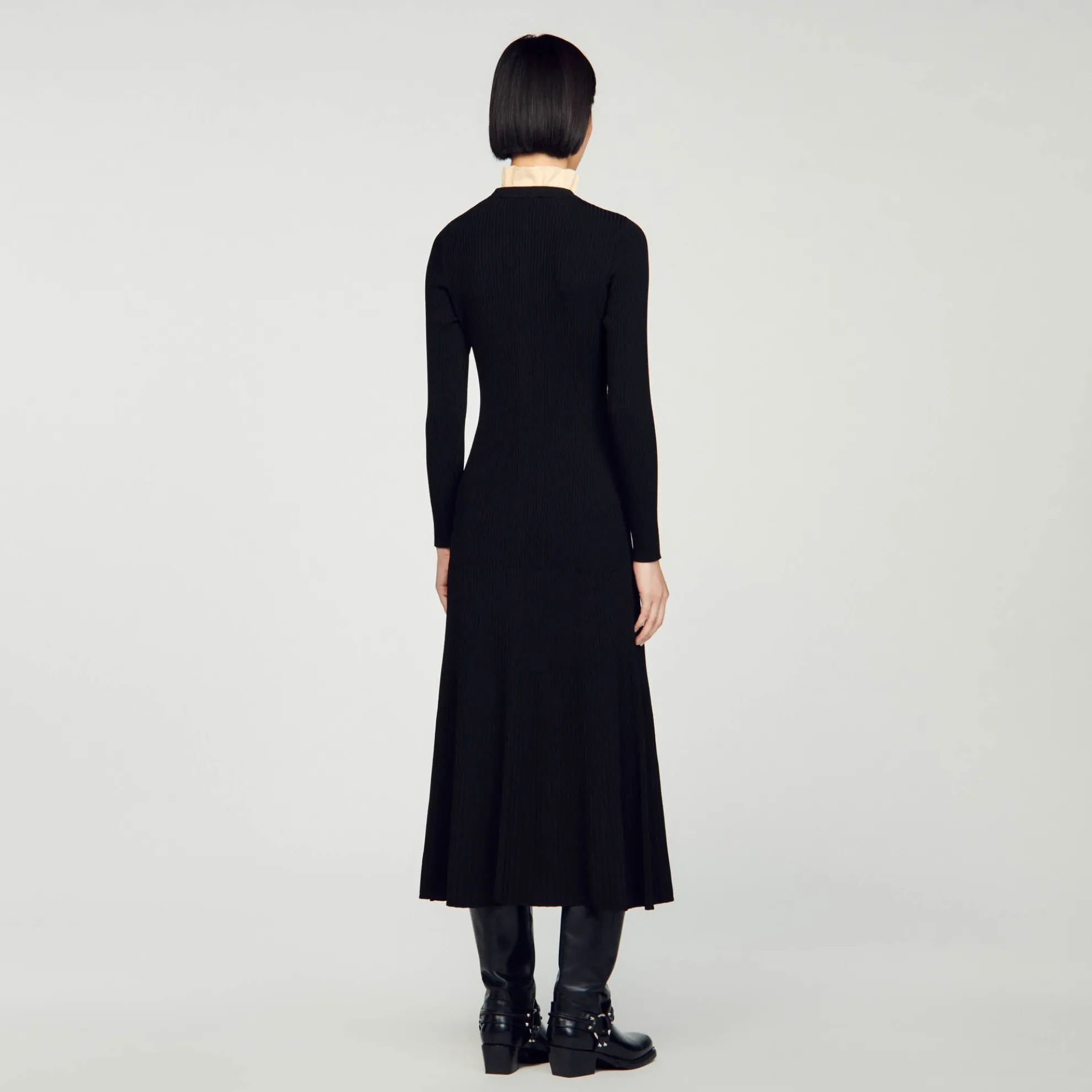 Lange Jurk Van Ribtricot