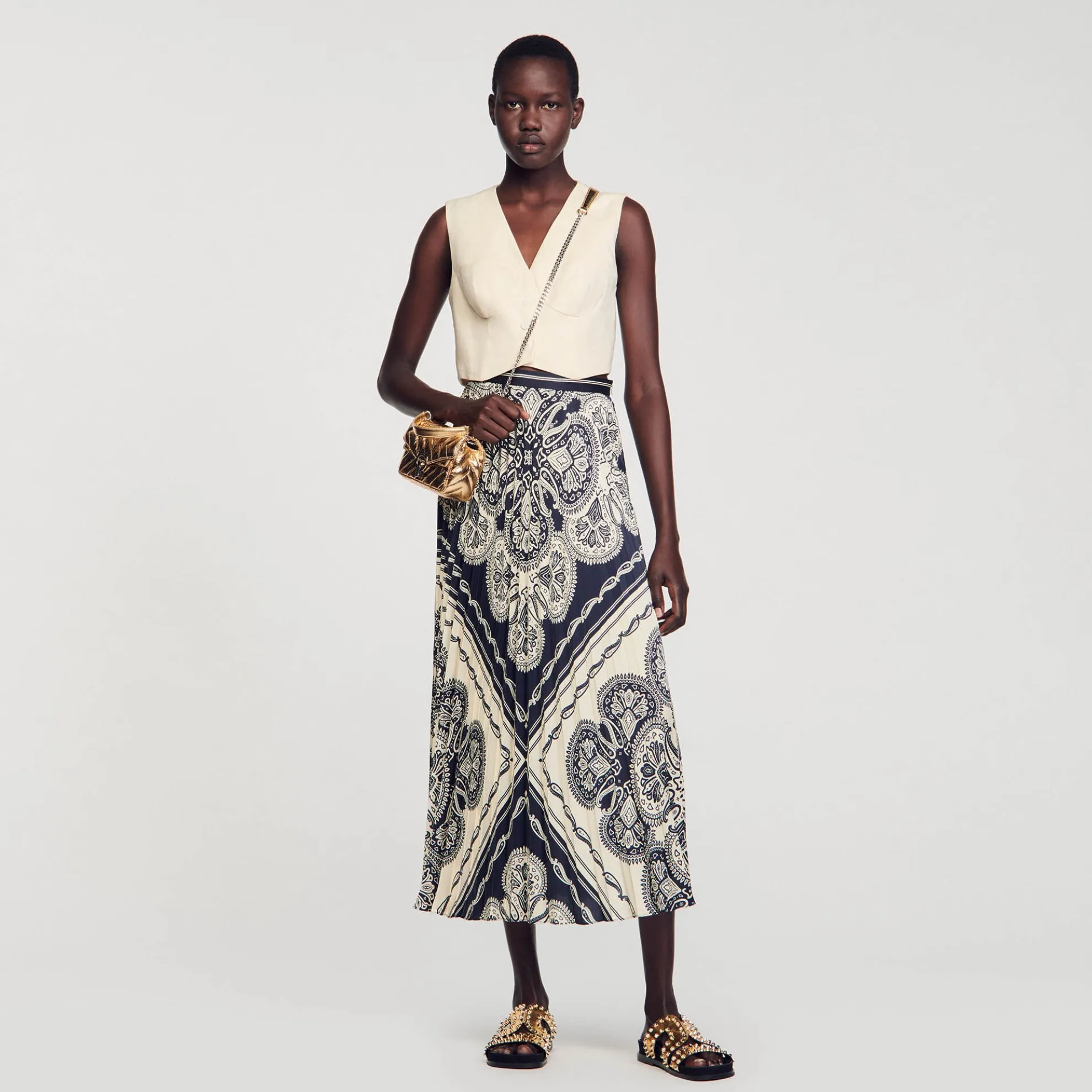 Lange Rok Soepelvallend Bandana Print