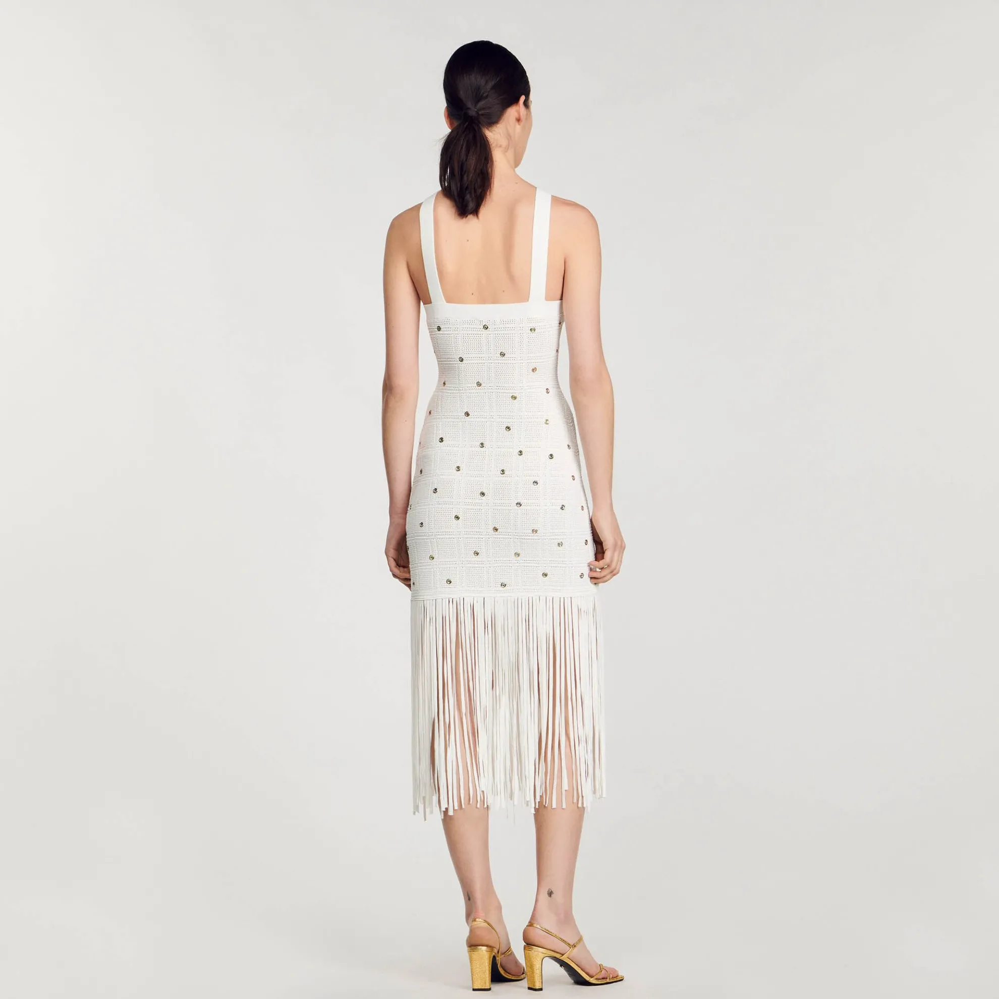 Midi Jurk Met Franjes