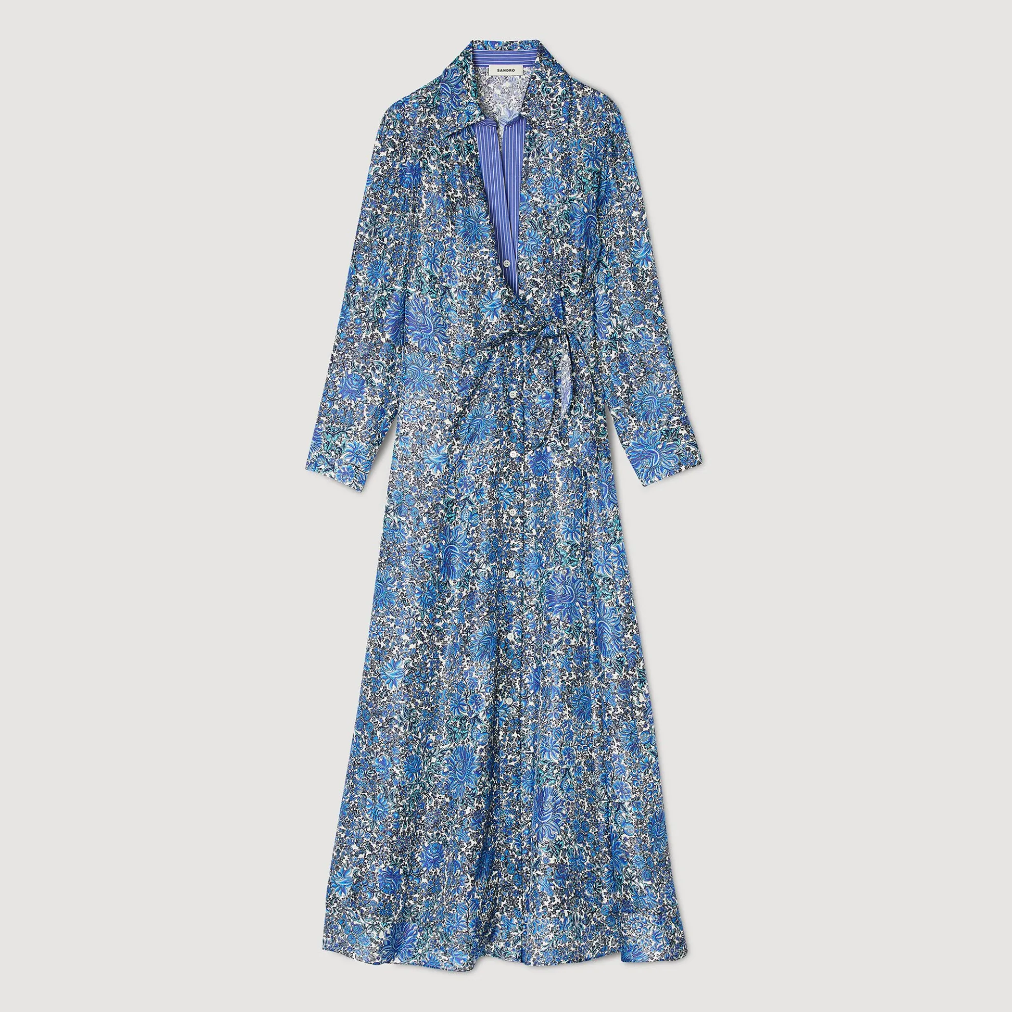 Midi Overhemdjurk Met Bloemenprint