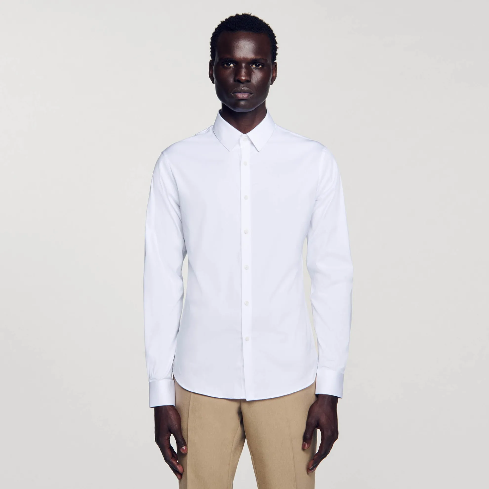 Nauwsluitend Overhemd Van Stretchkatoen