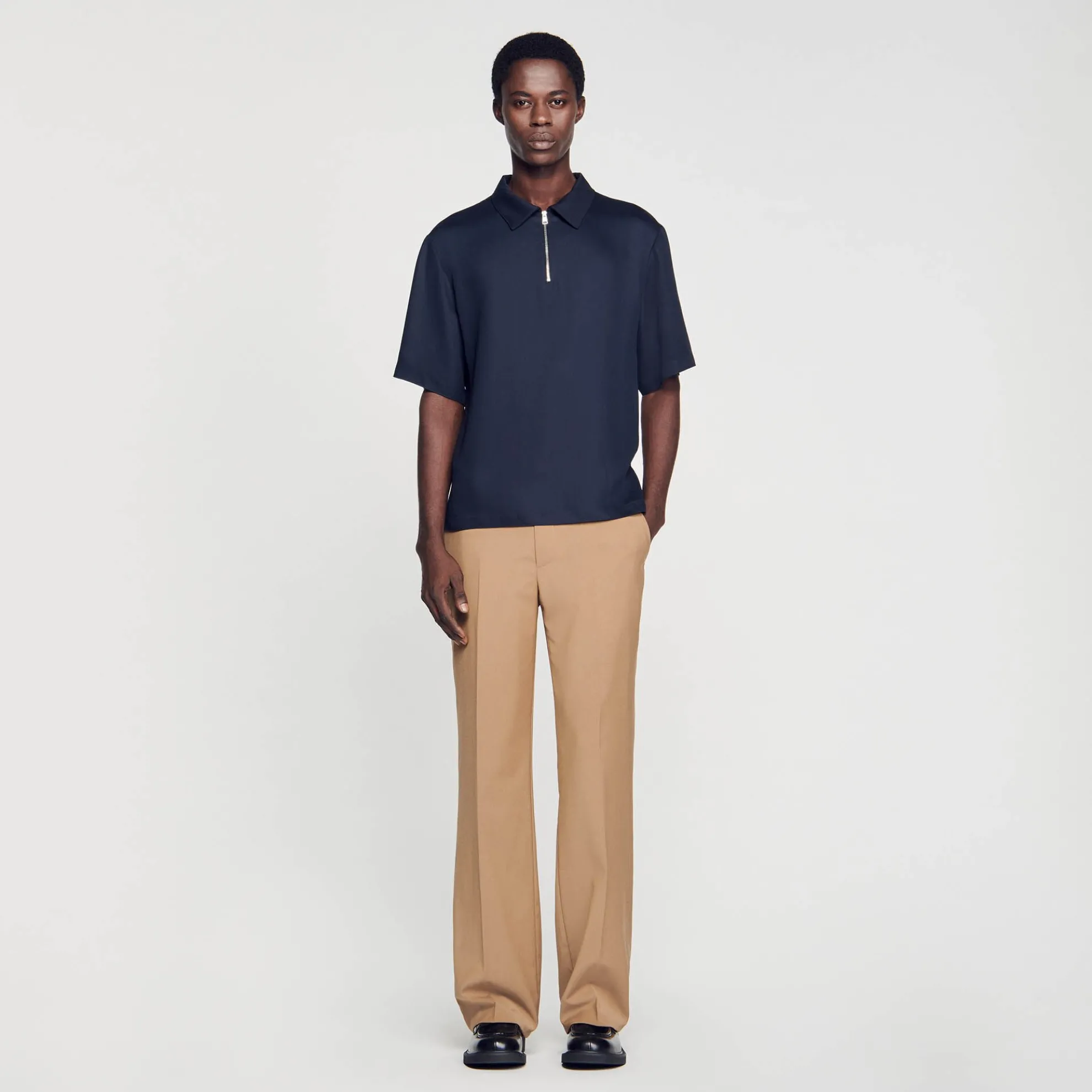 Overhemd Met Ritskraag