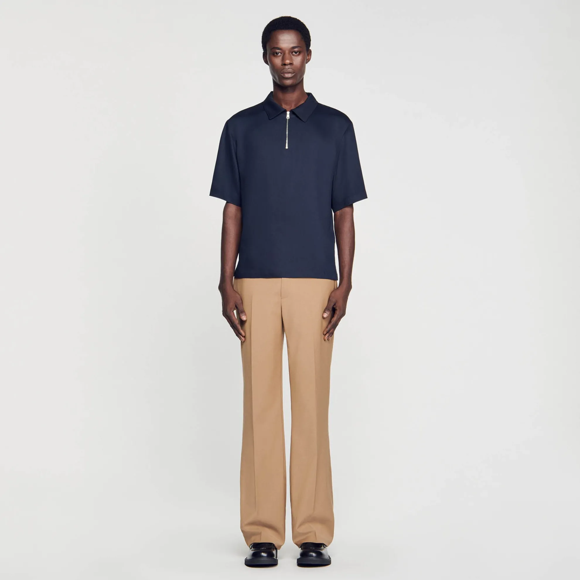 Overhemd Met Ritskraag