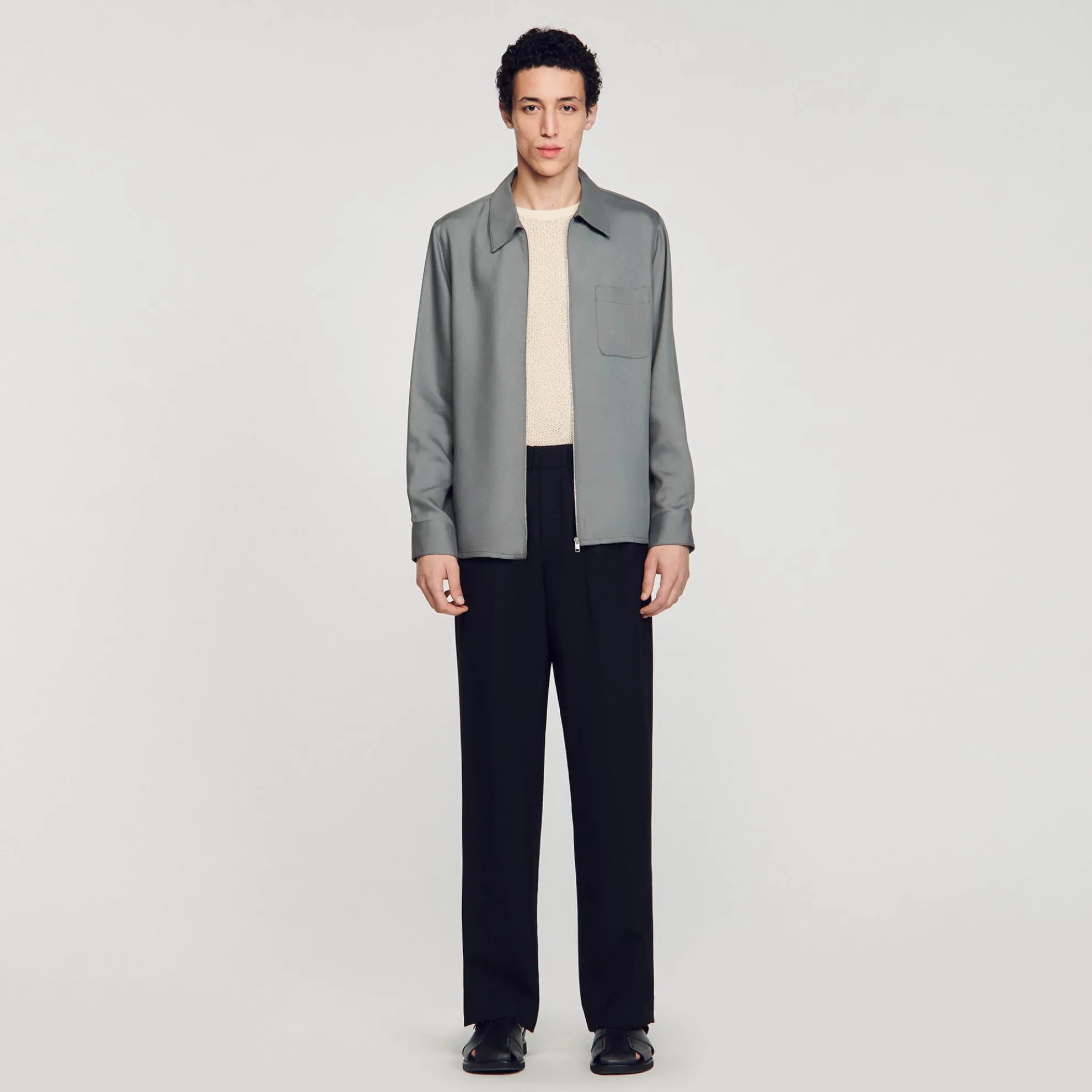 Overhemd Met Ritssluiting