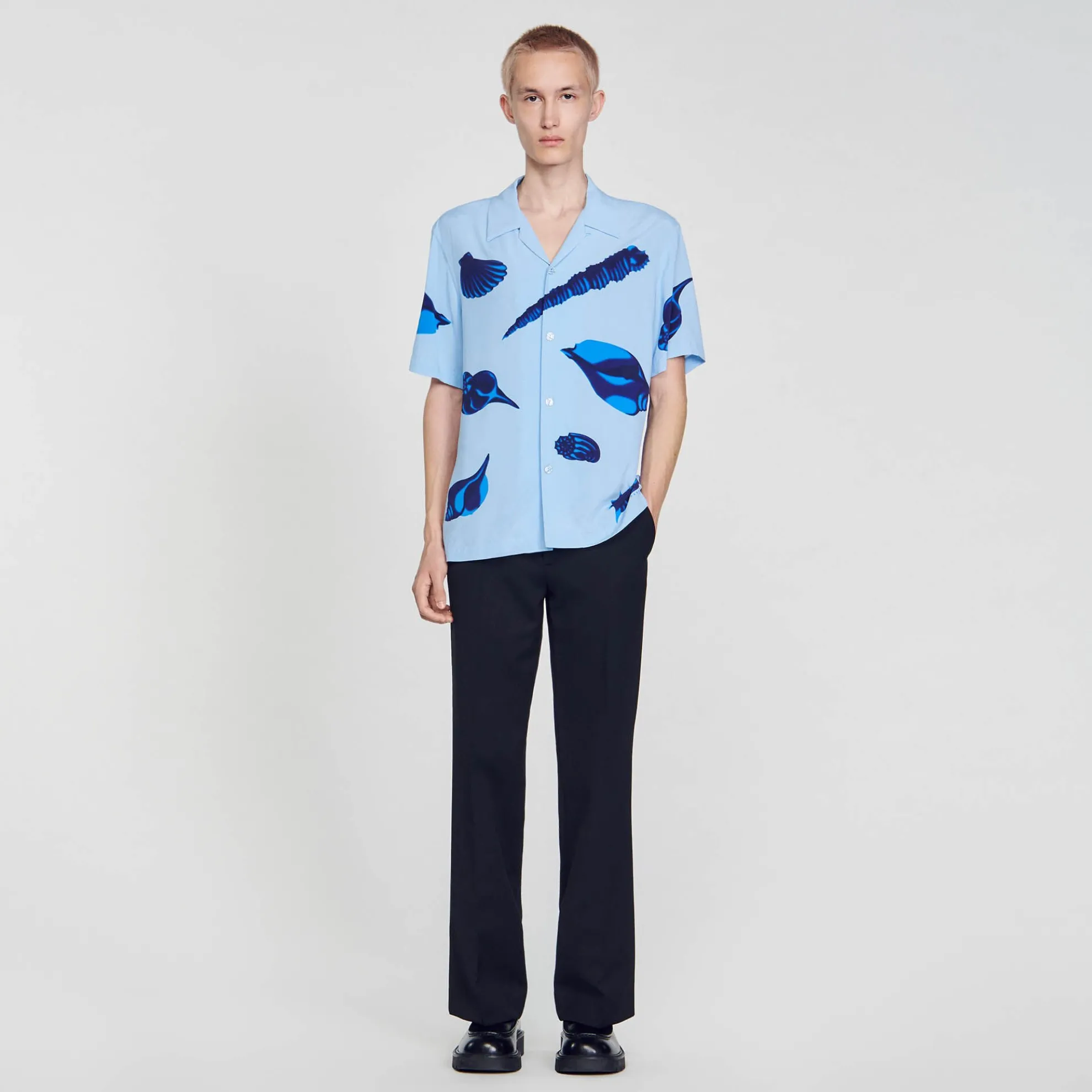 Overhemd Met Schelpenprint