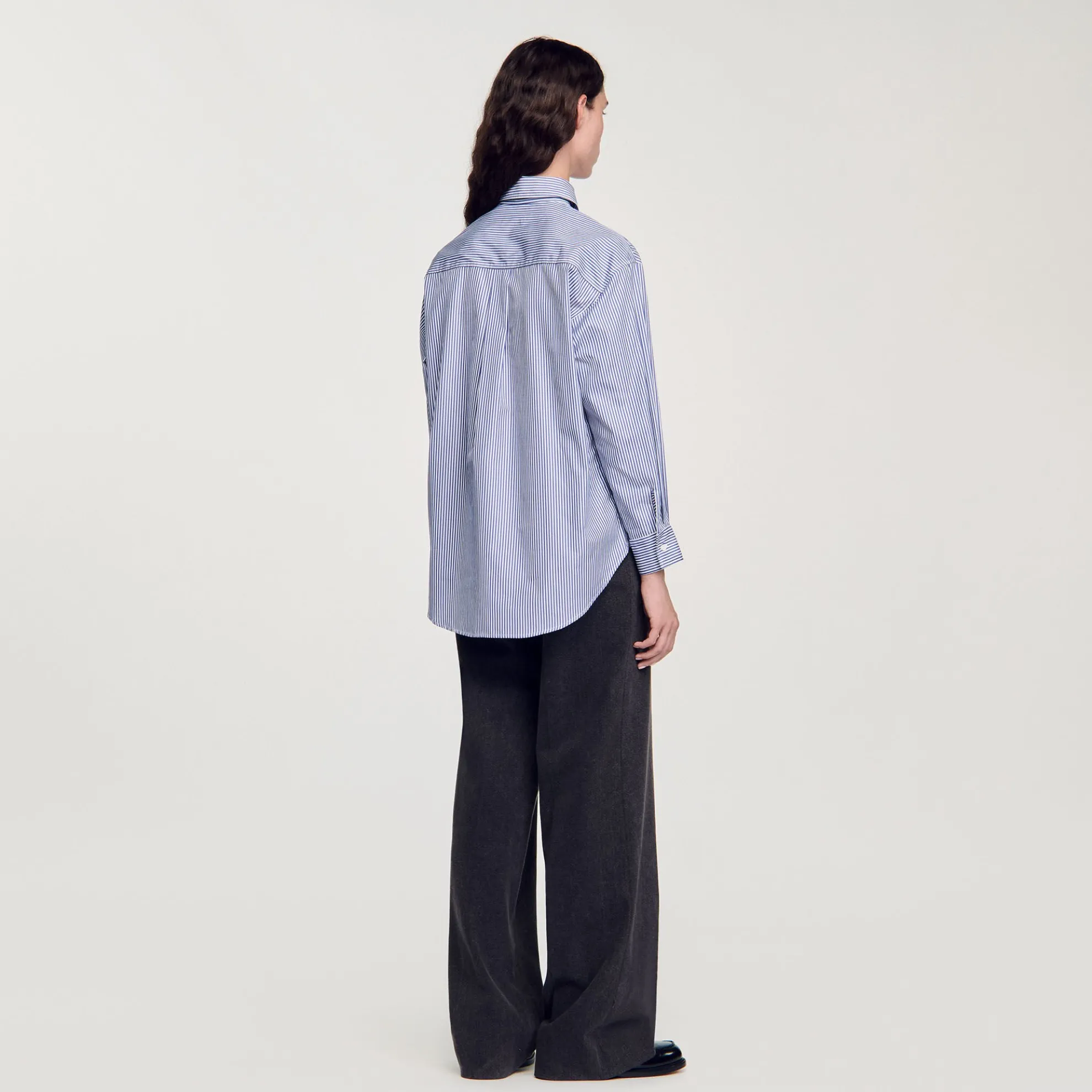 Overhemdblouse Geruit Met Stras