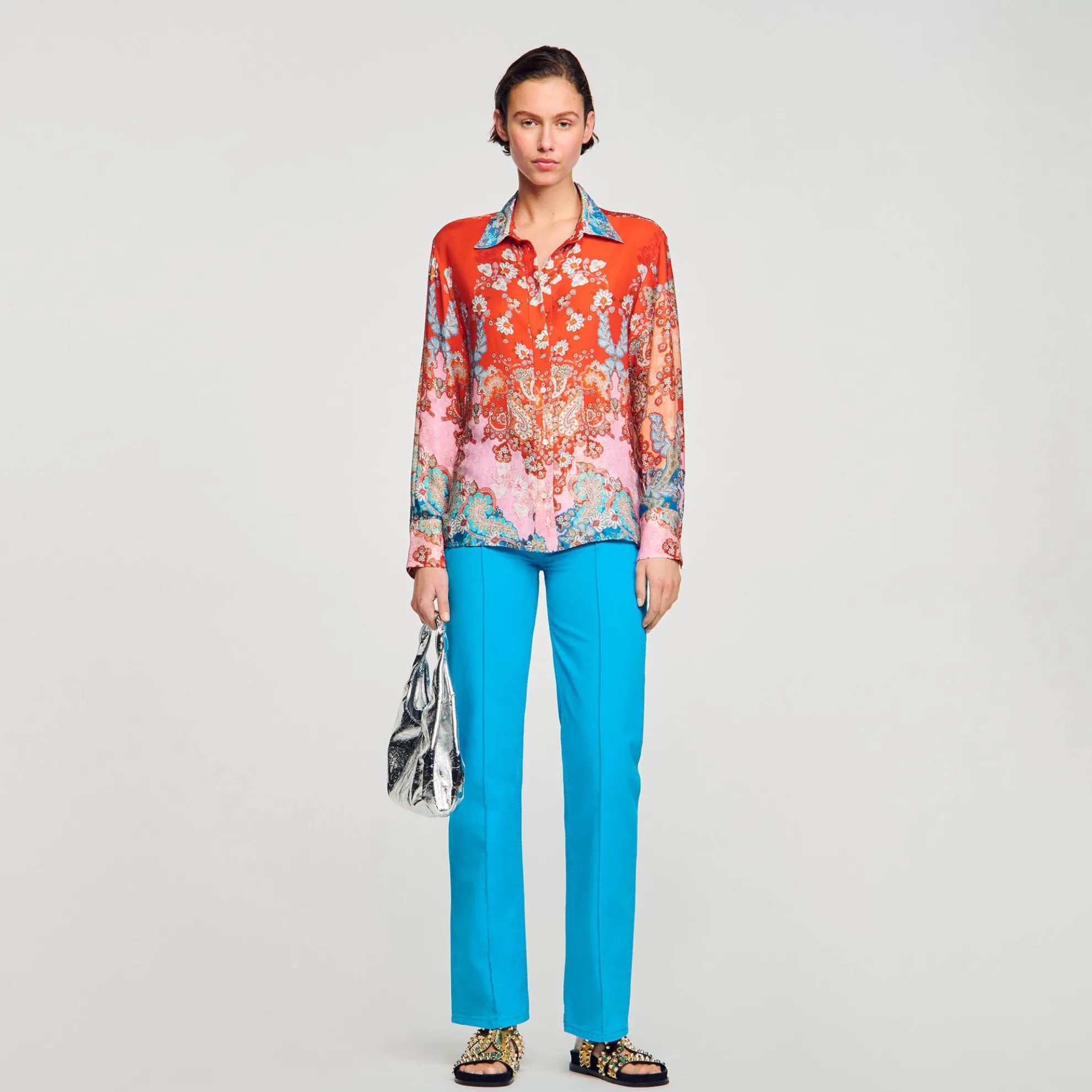 Overhemdblouse Met Print