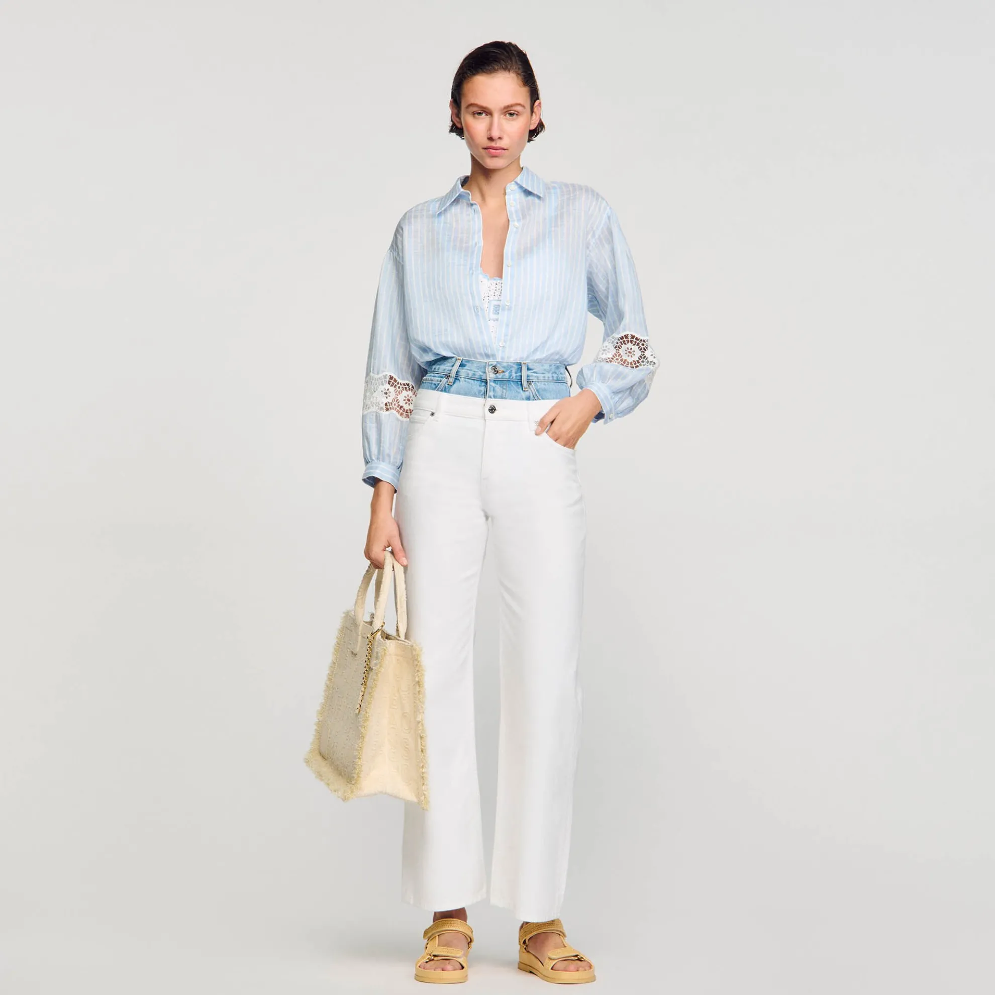 Overhemdblouse Met Strepen