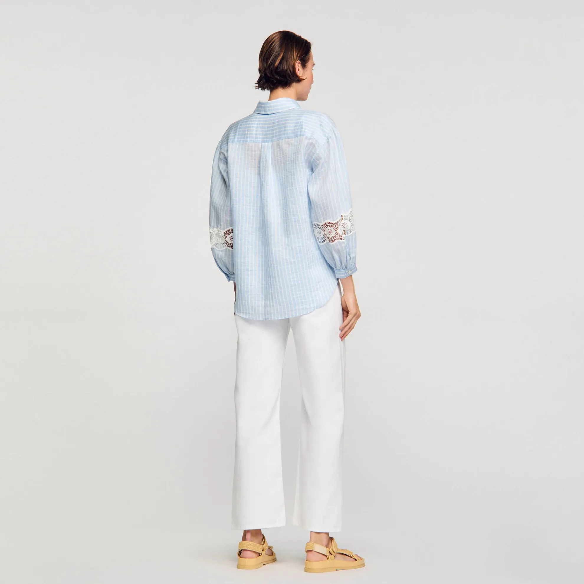 Overhemdblouse Met Strepen