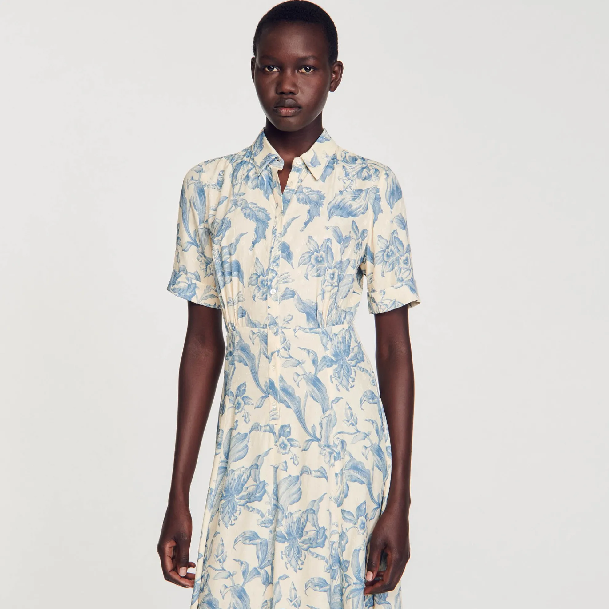 Overhemdjurk Met Bloemenprint