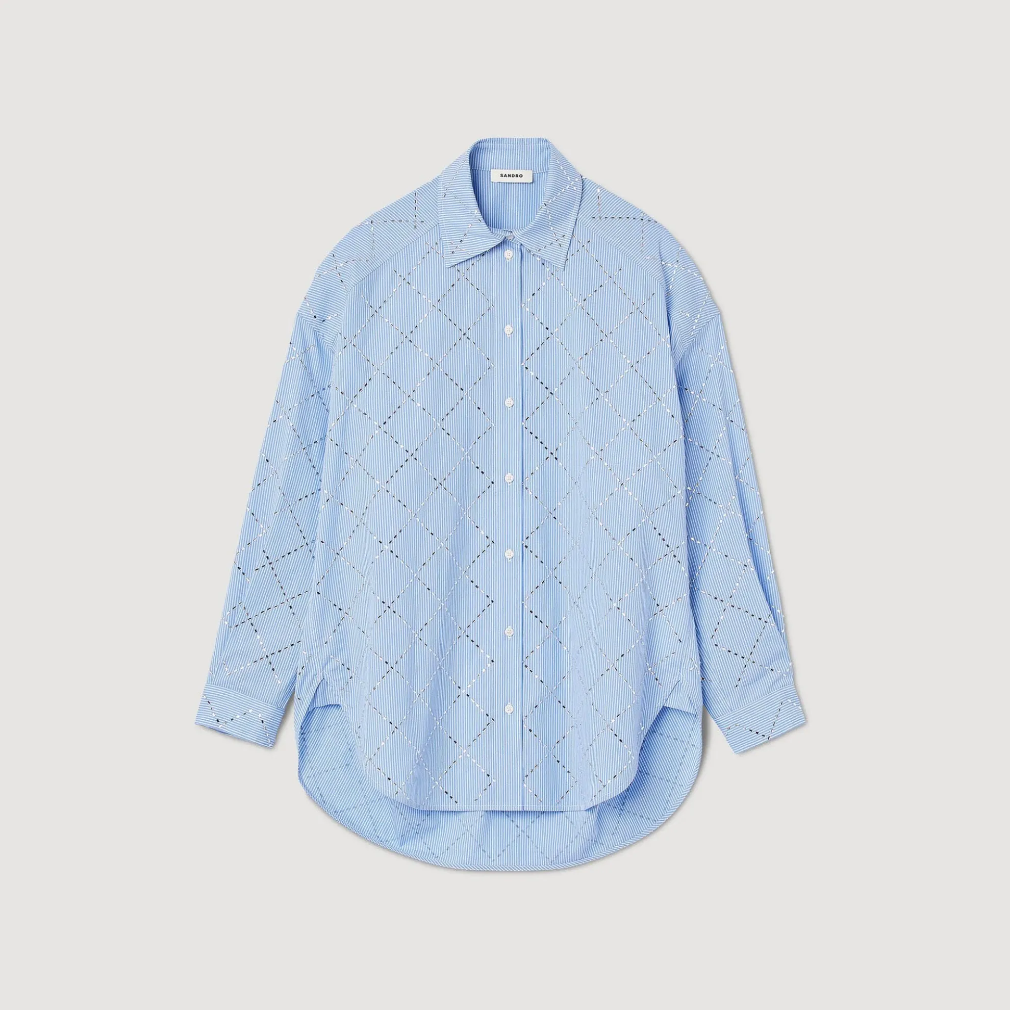 Oversized Blouse Met Stras