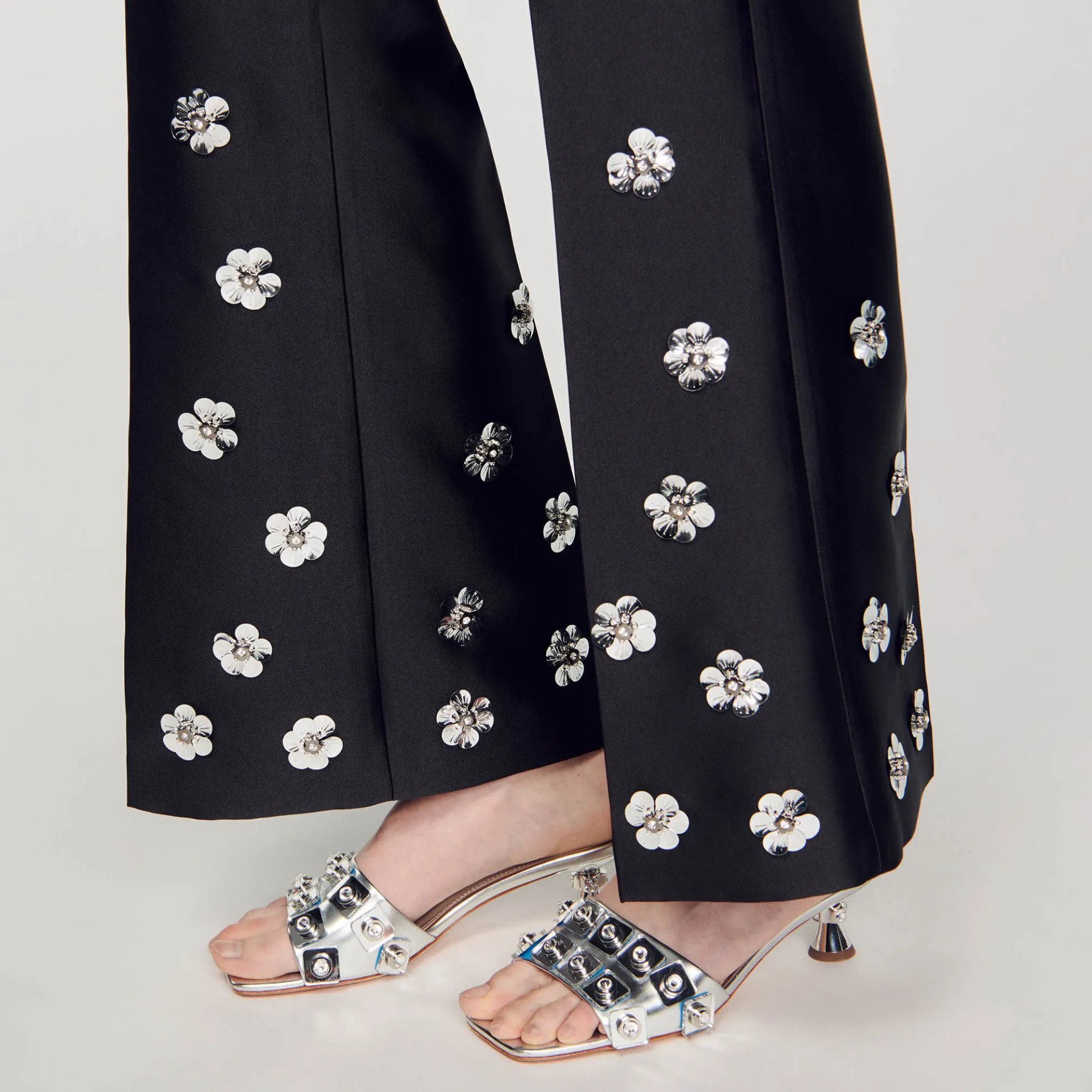 Pantalon Satijn Met Pailletten