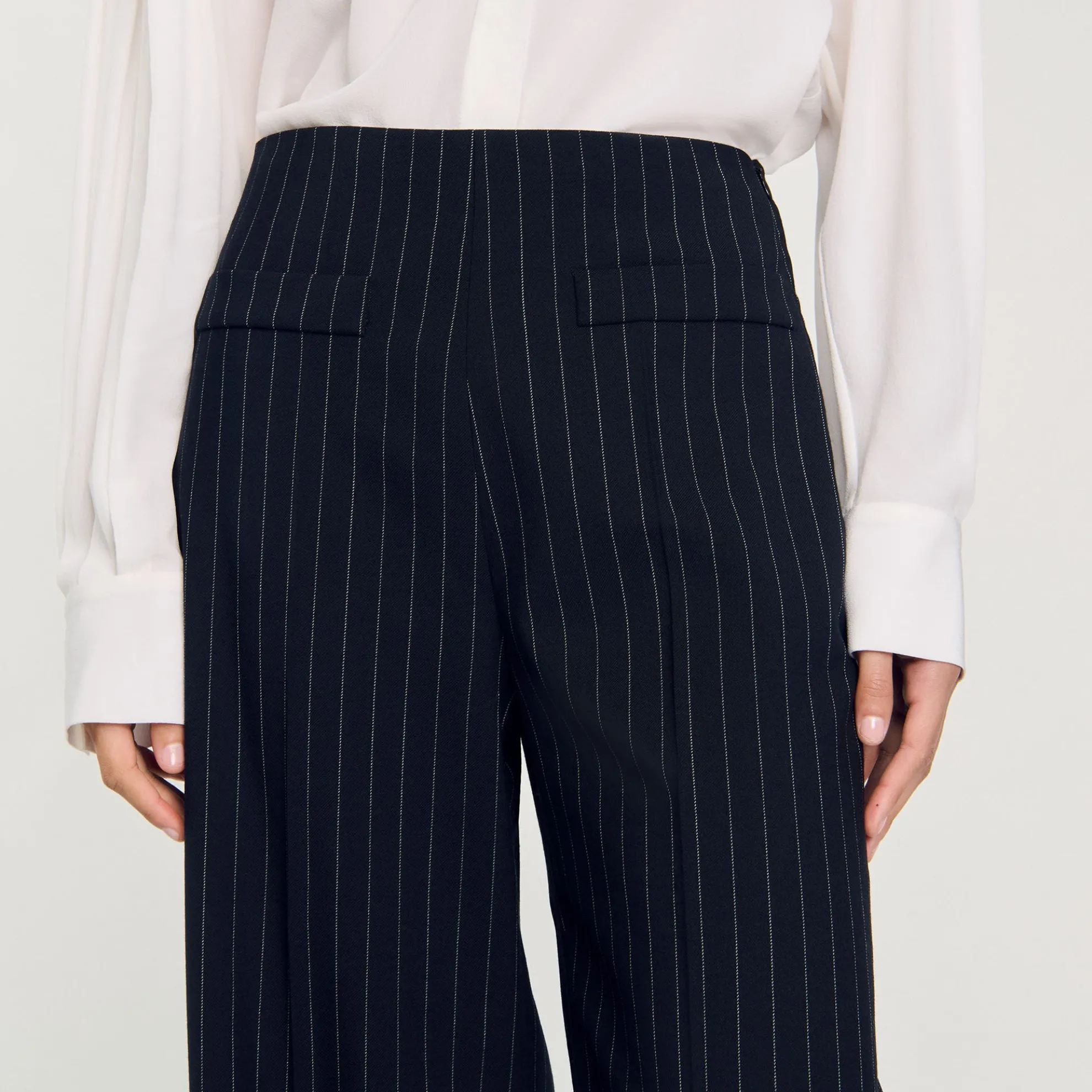 Rechte Broek Met Dunne Strepen