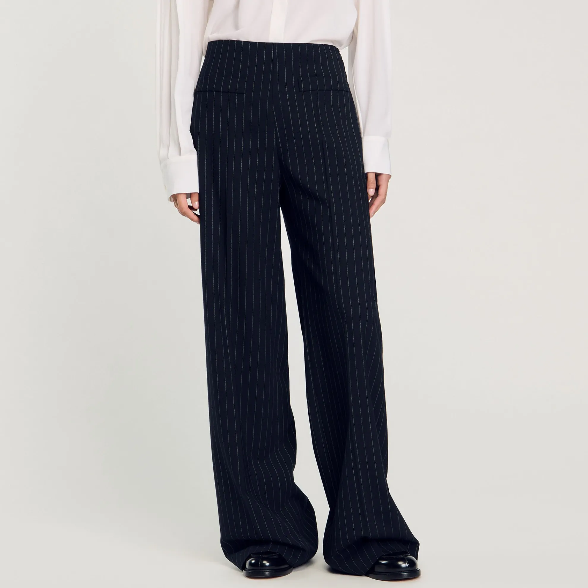 Rechte Broek Met Dunne Strepen