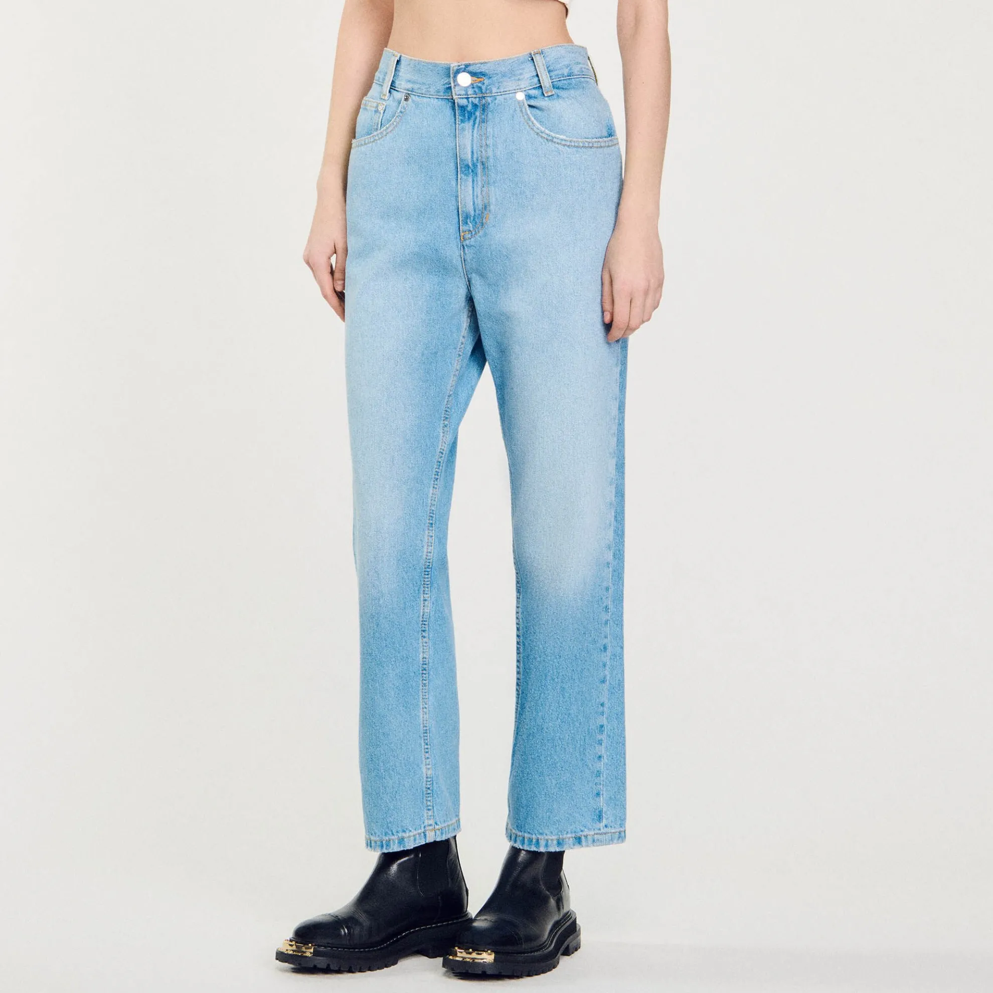Rechte Jeans Met Lage Taille