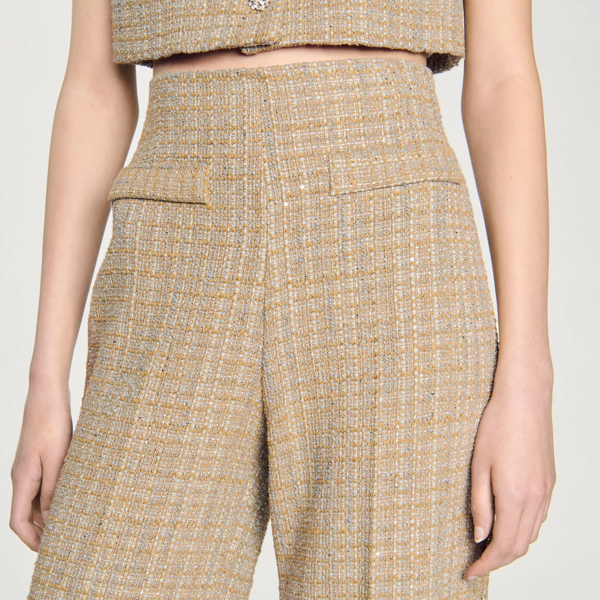 Rechte Tweed Broek