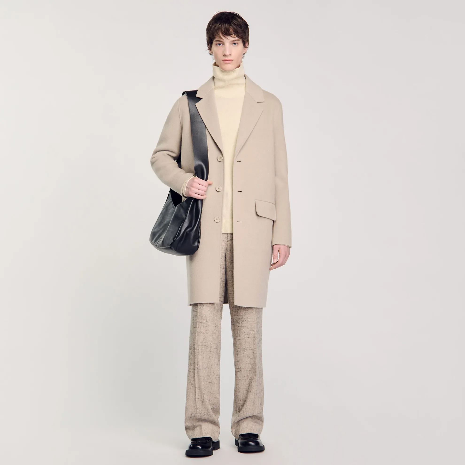 Rechte Wollen Oversized Mantel