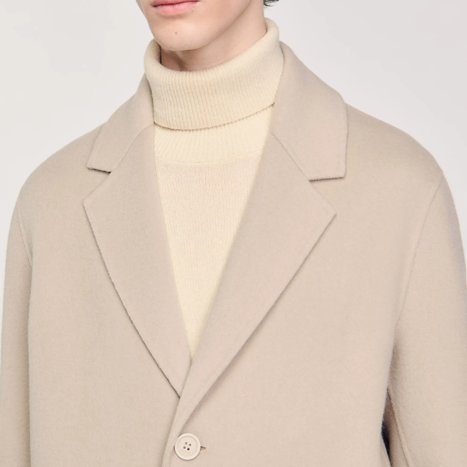 Rechte Wollen Oversized Mantel