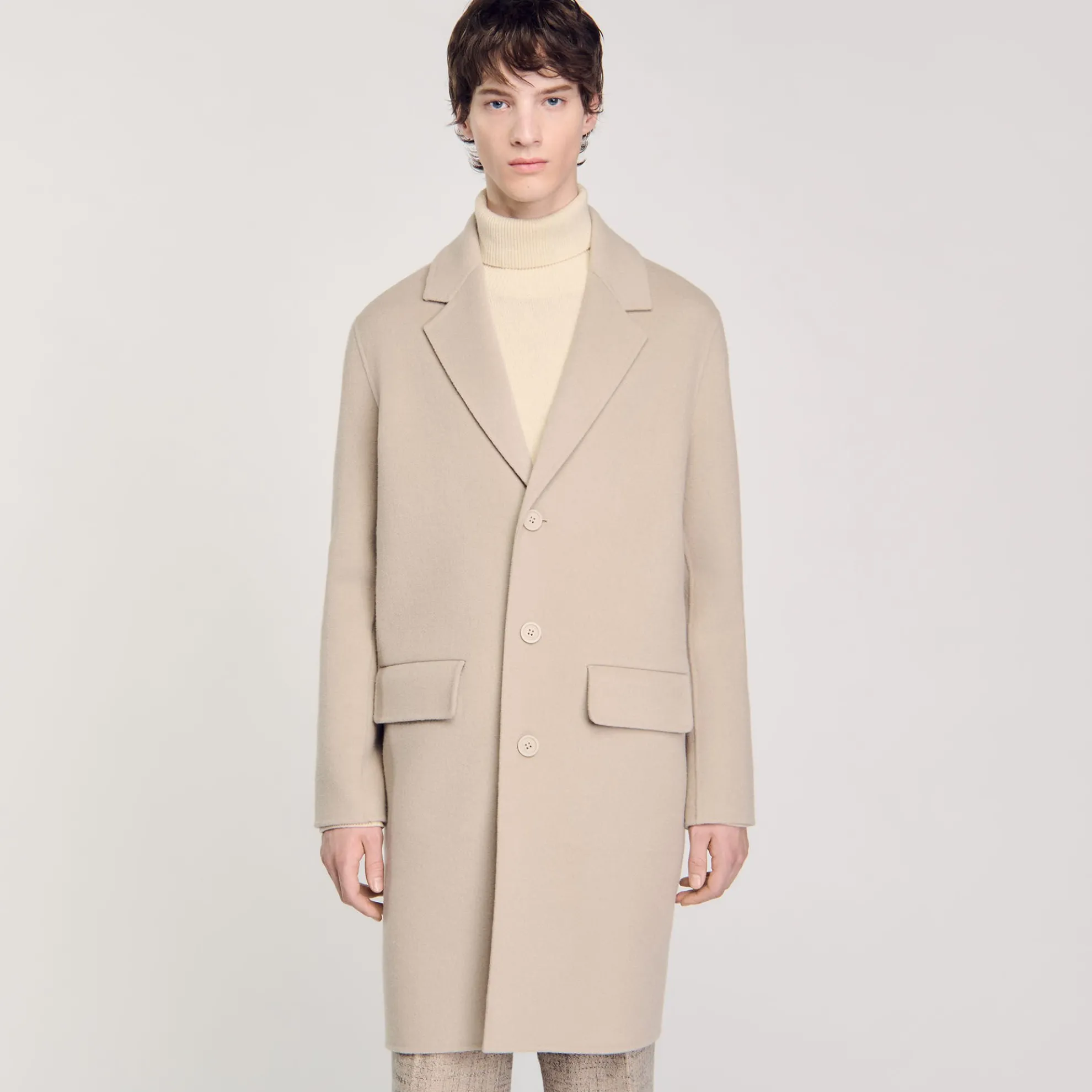 Rechte Wollen Oversized Mantel