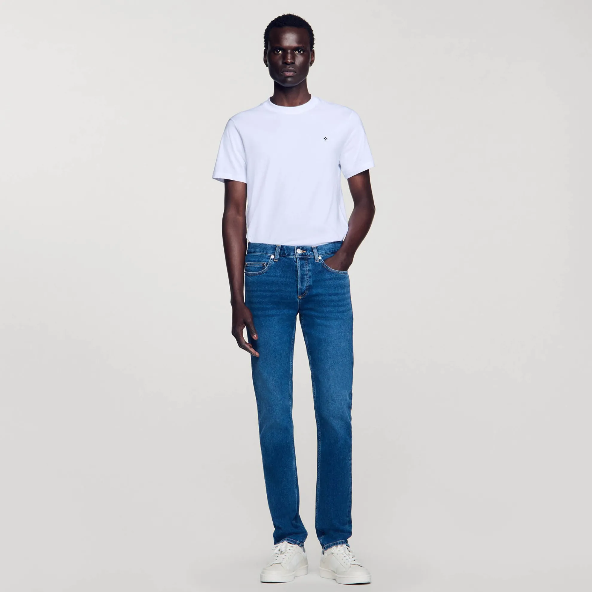 Slimfit Jeans Met Waterless Bleekproces