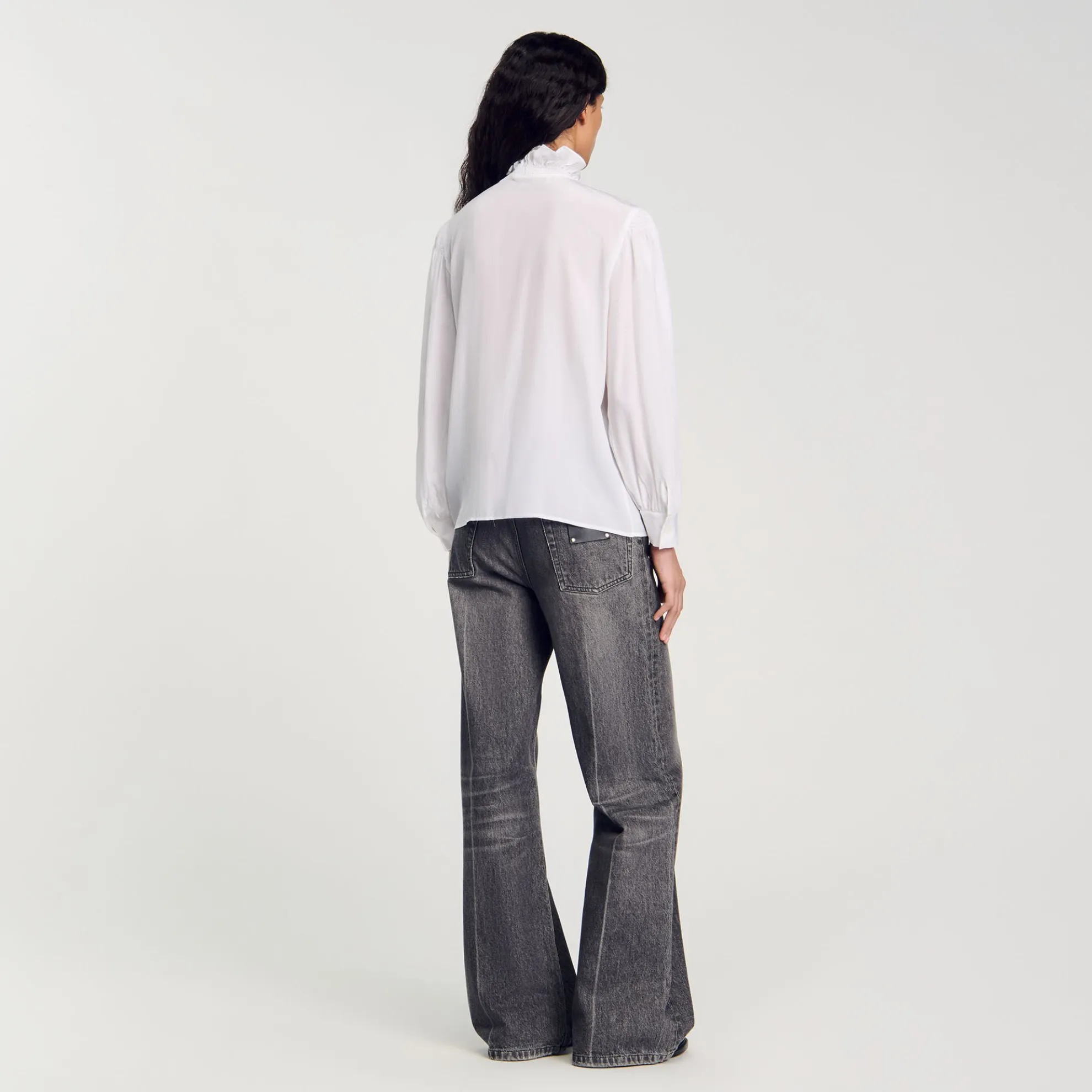 Soepele Overhemdblouse Zijde