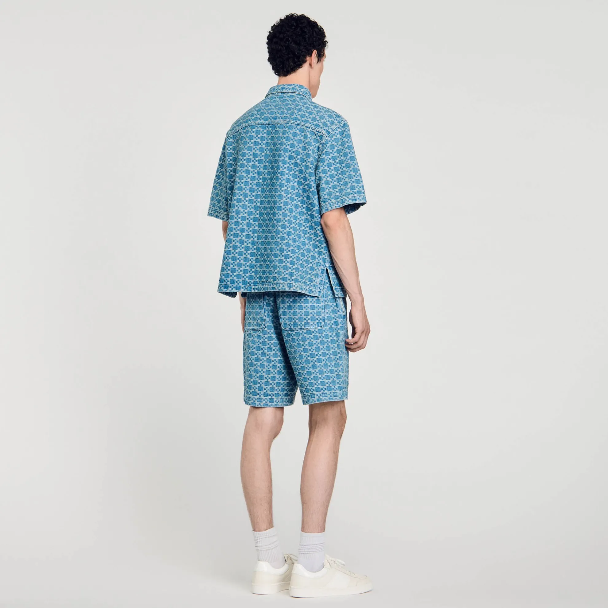 Square Cross Denim Overhemd