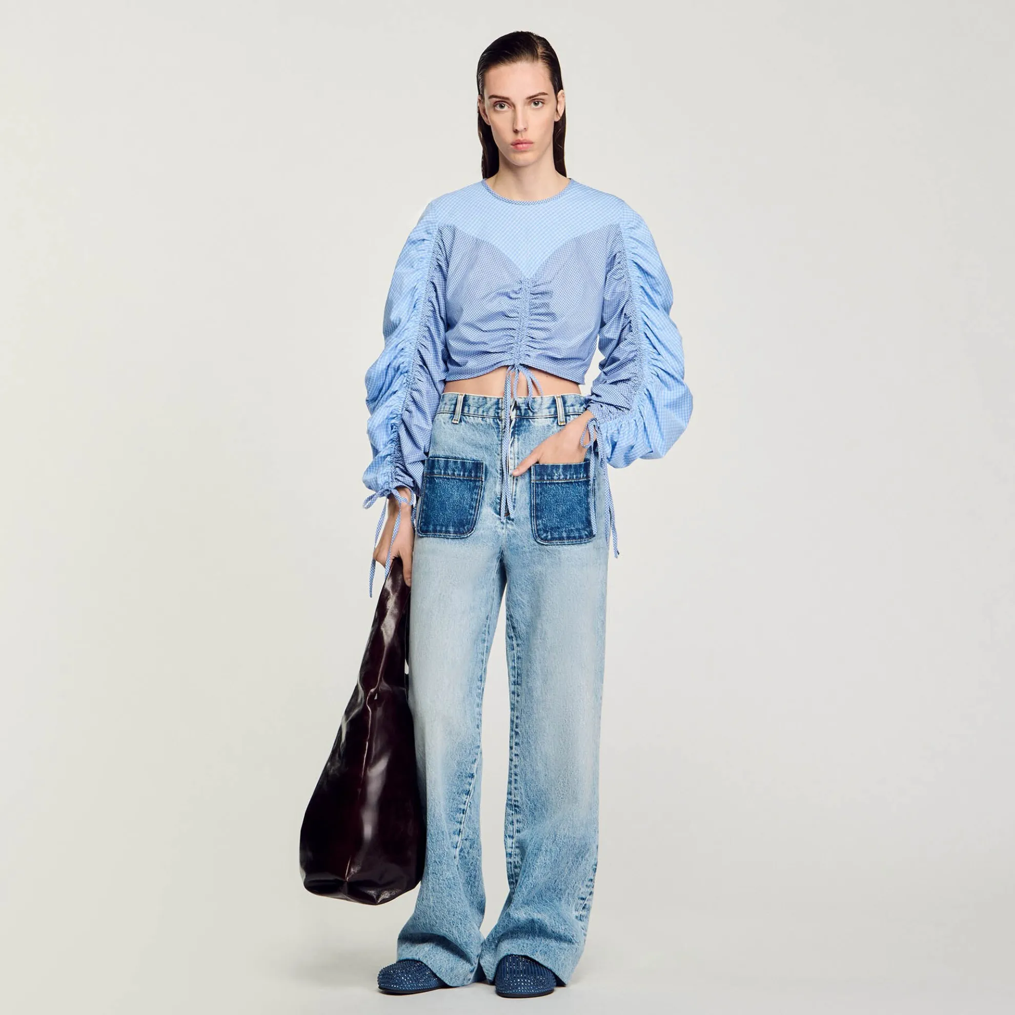 Top Met Print En Bandjes