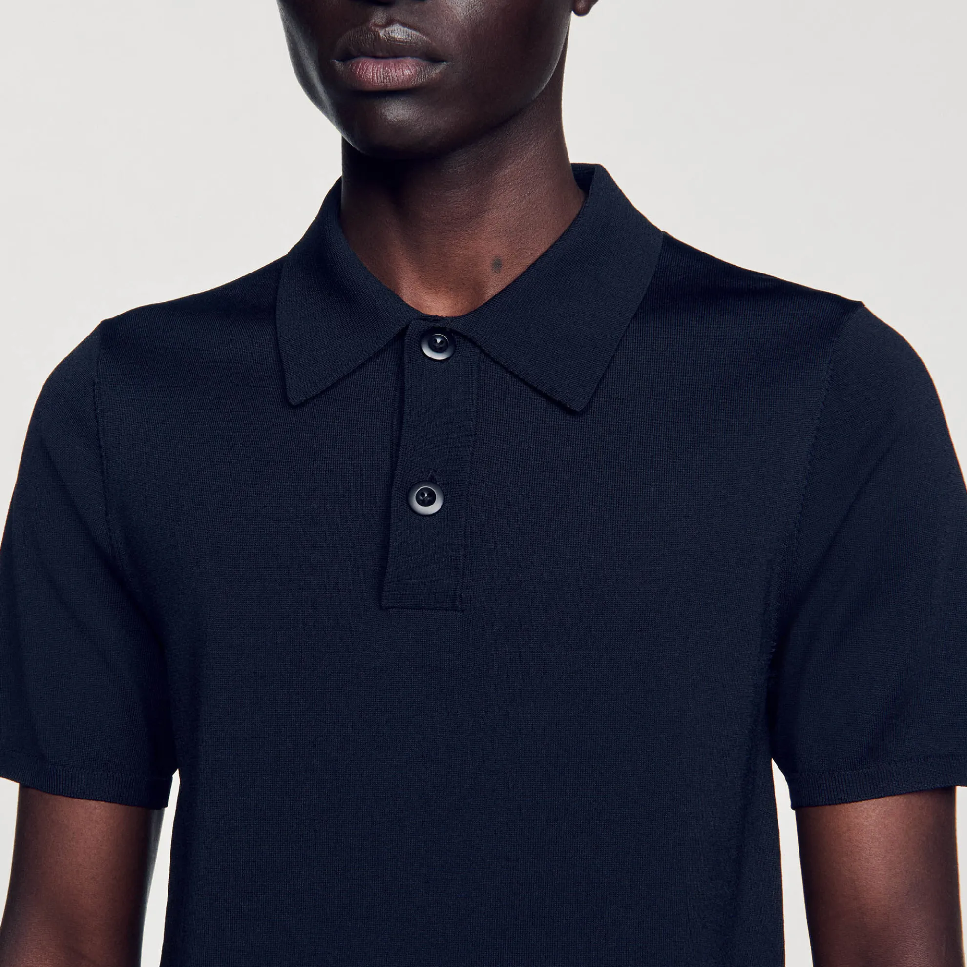 Tricot Poloshirt Met Korte Mouwen