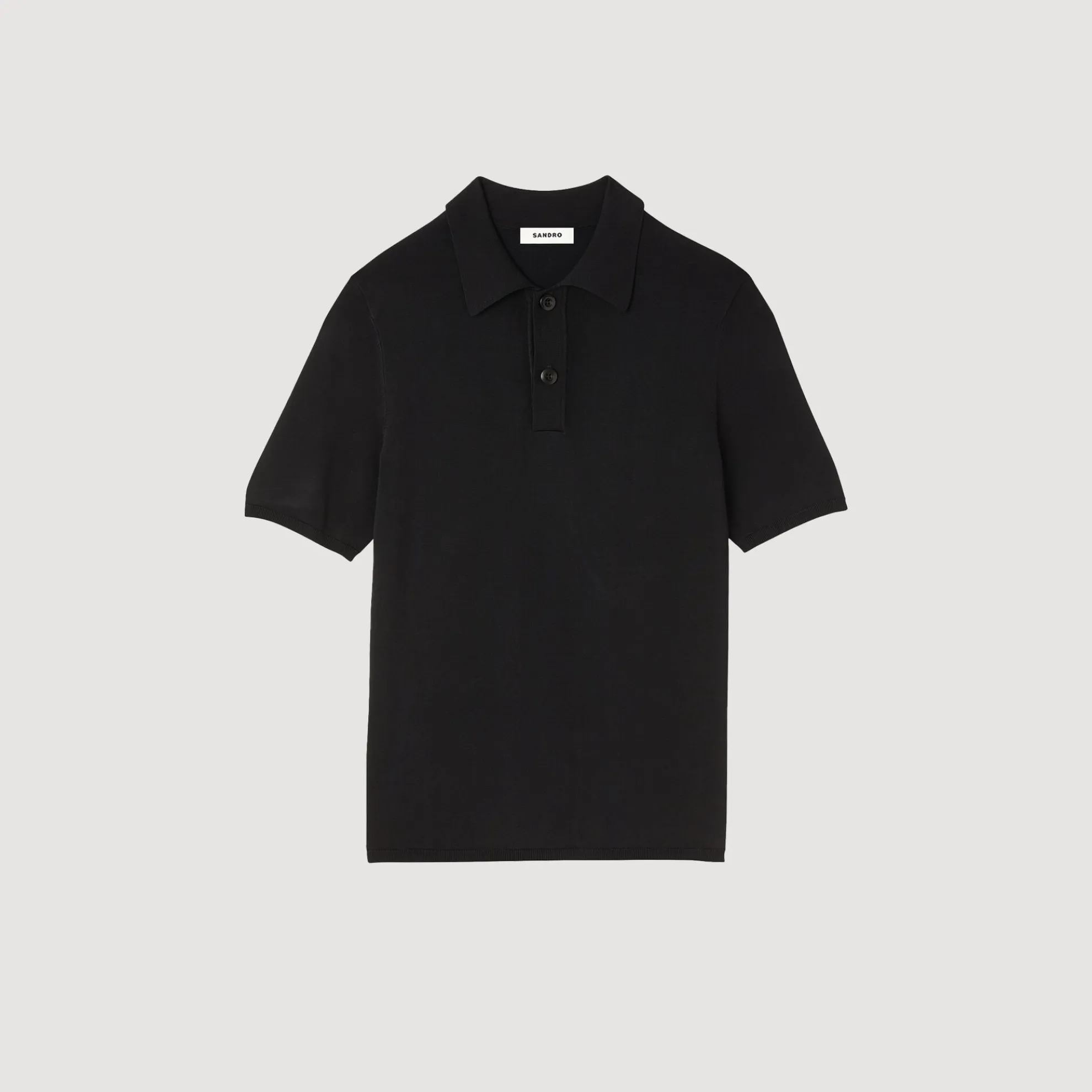 Tricot Poloshirt Met Korte Mouwen