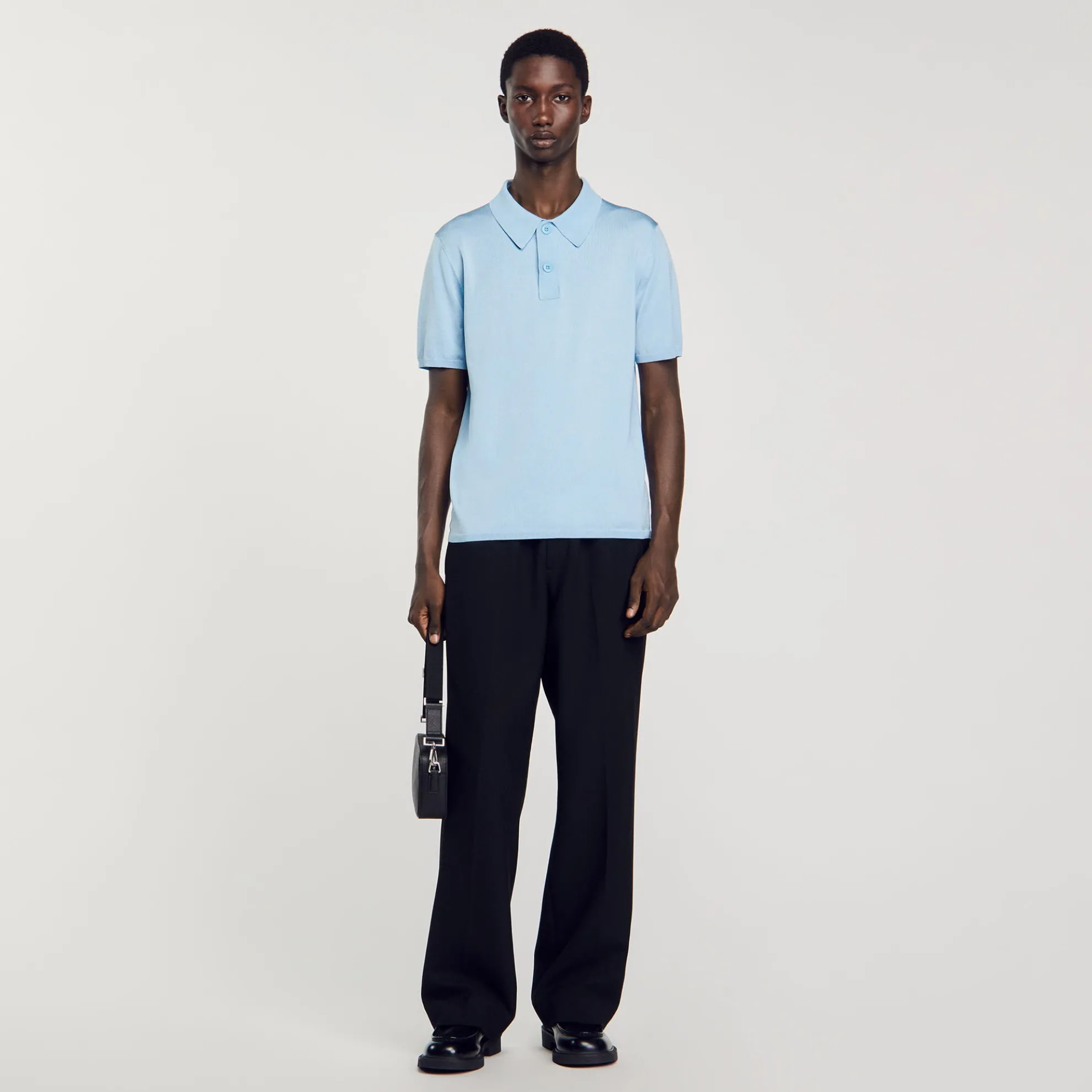 Tricot Poloshirt Met Korte Mouwen