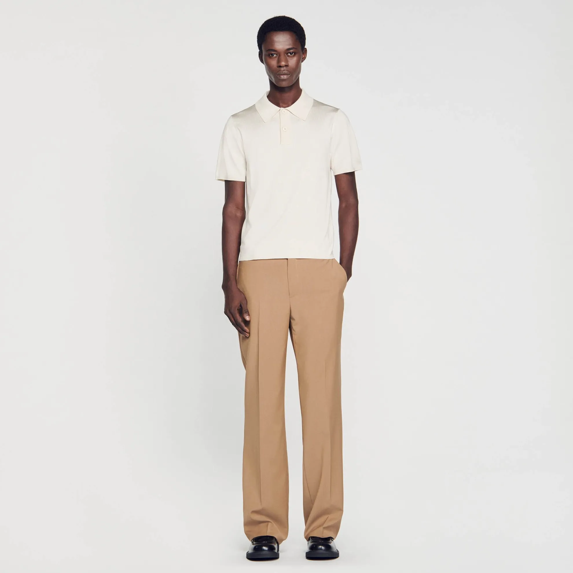 Tricot Poloshirt Met Korte Mouwen