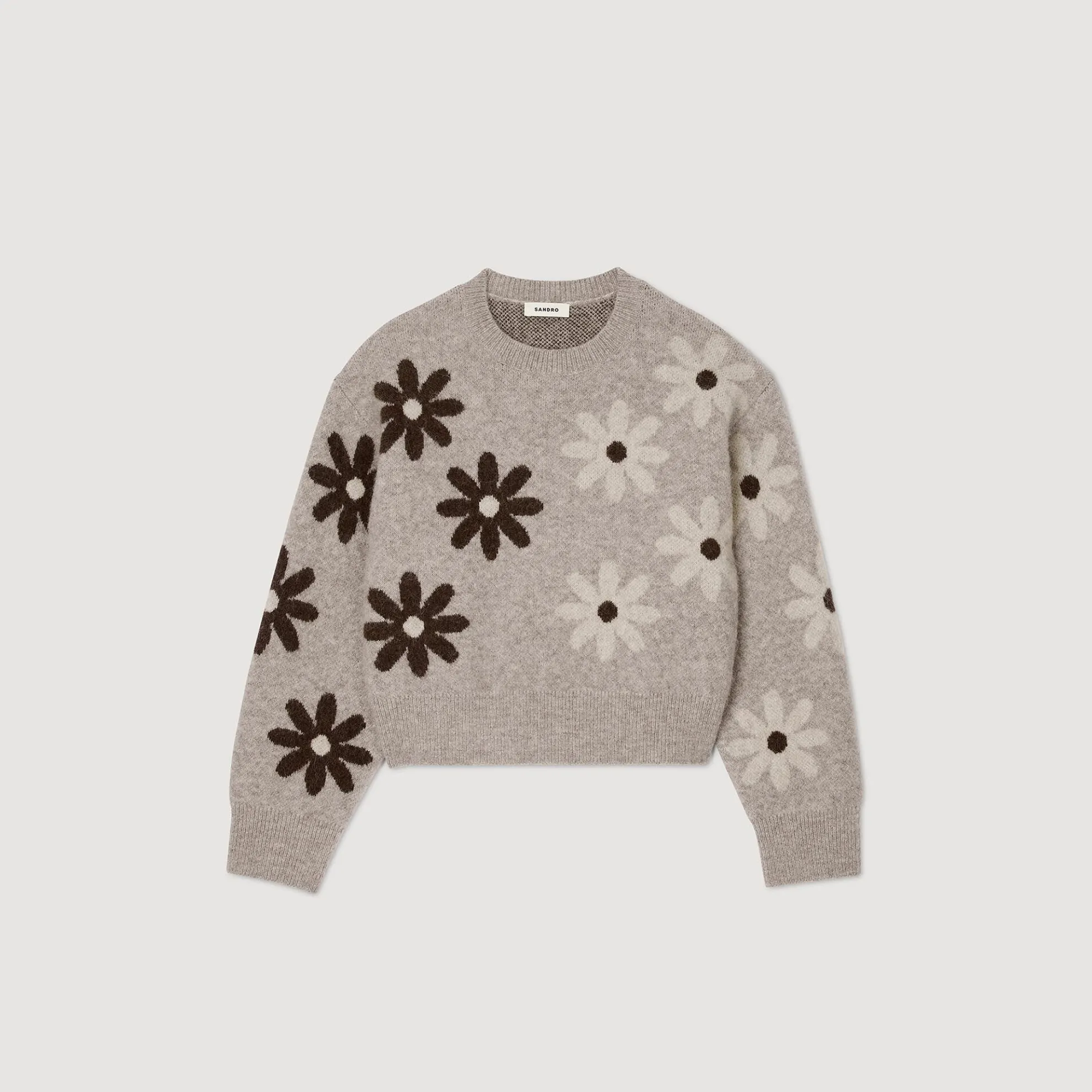 Tricot Trui Bloemmotief