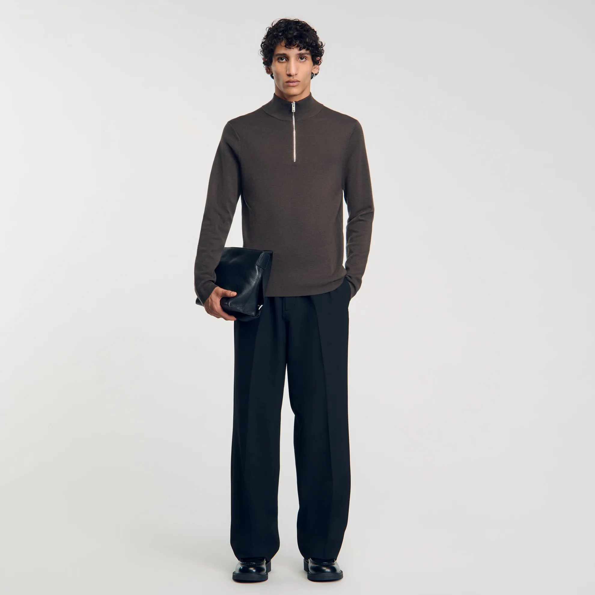 Trui Wol Met Ritskraag