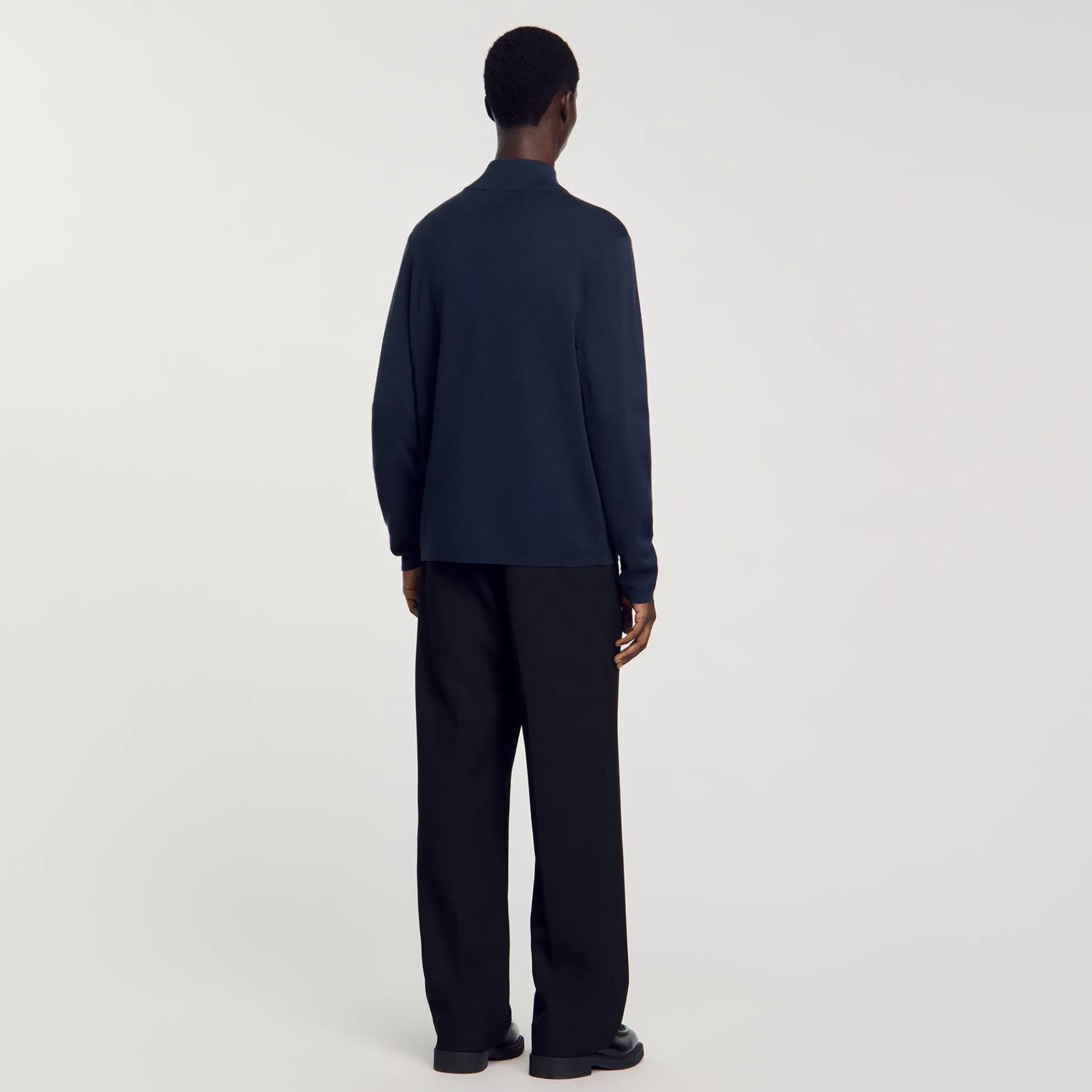 Trui Wol Met Ritskraag