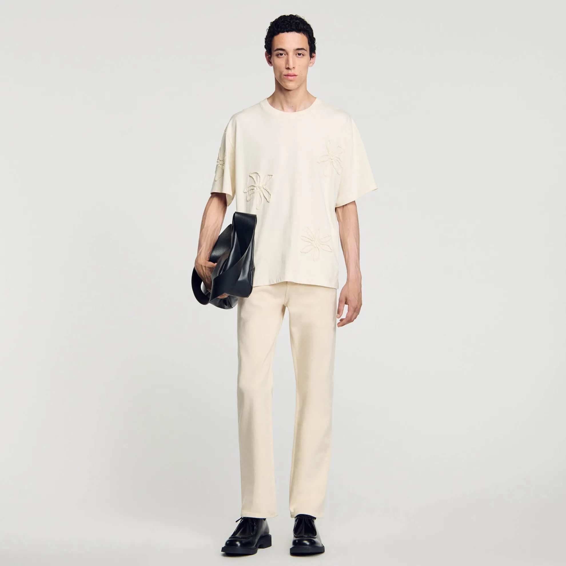 T-shirt Met Bloemmotief