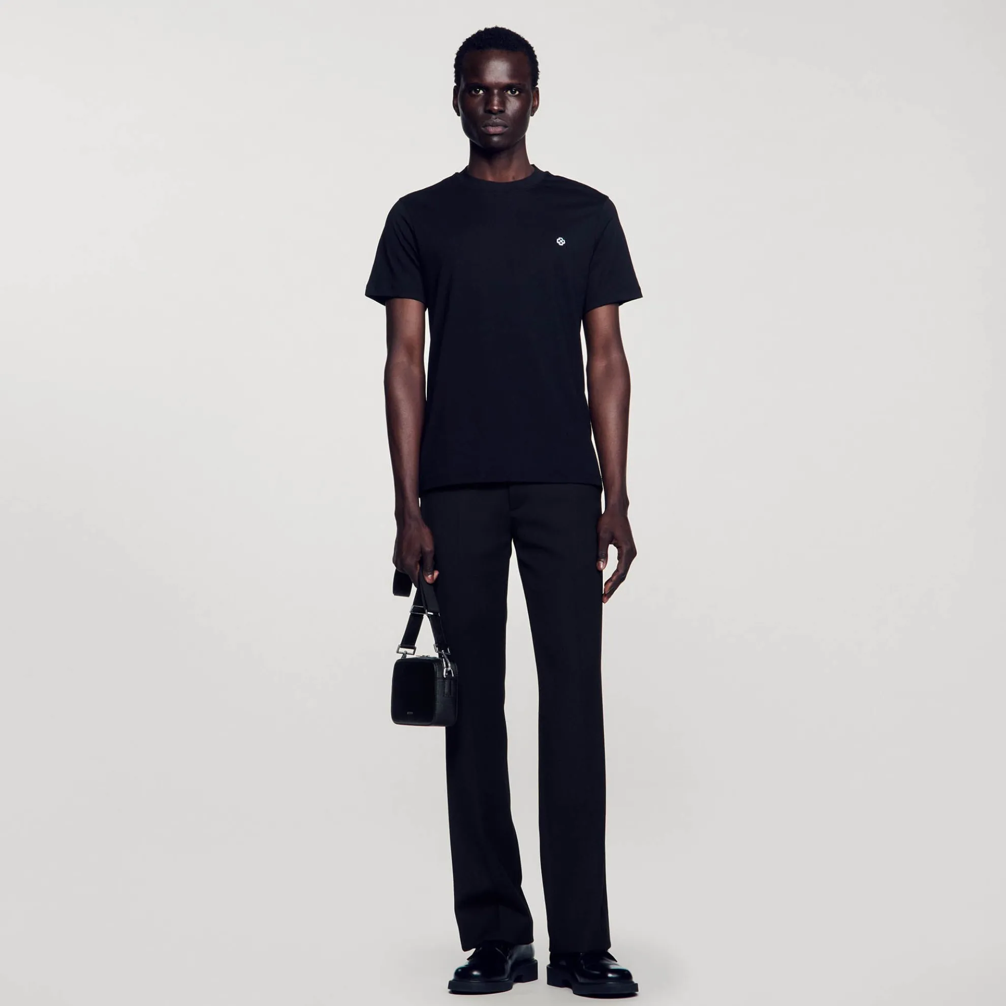 T-shirt Met Square Cross-patch