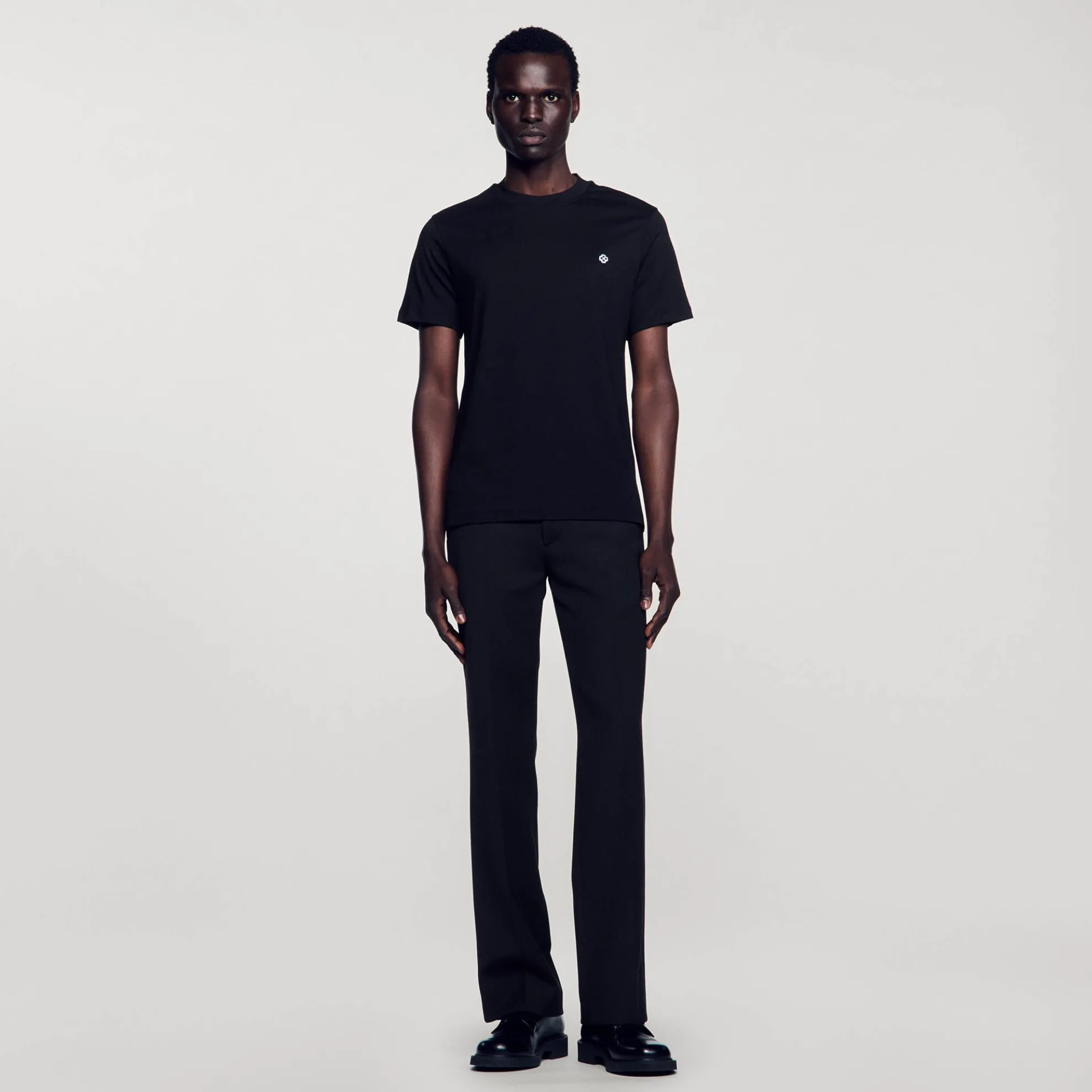 T-shirt Met Square Cross-patch