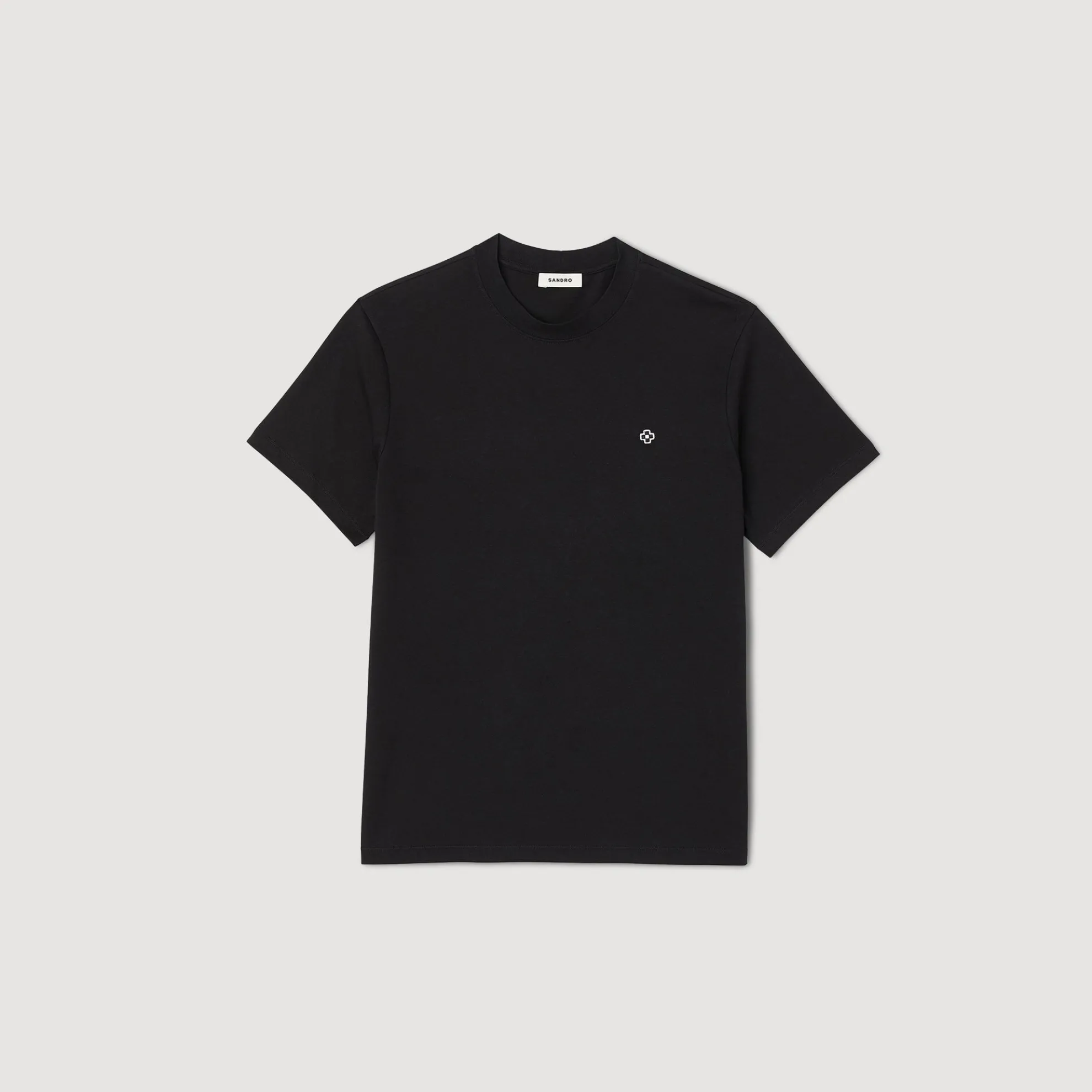 T-shirt Met Square Cross-patch