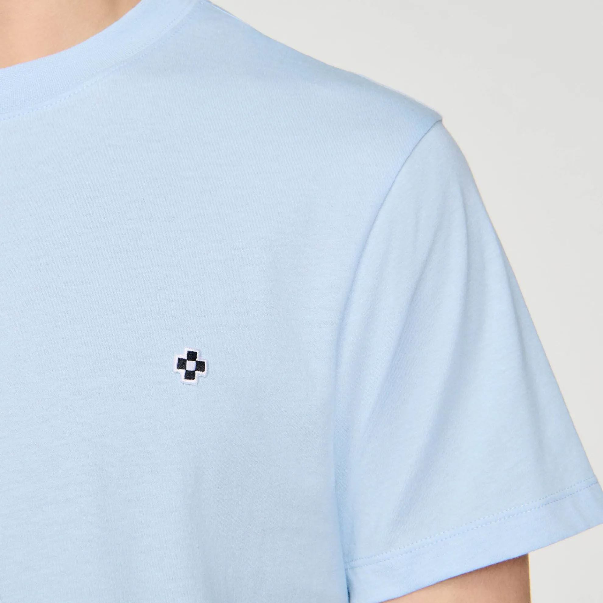 T-shirt Met Square Cross-patch