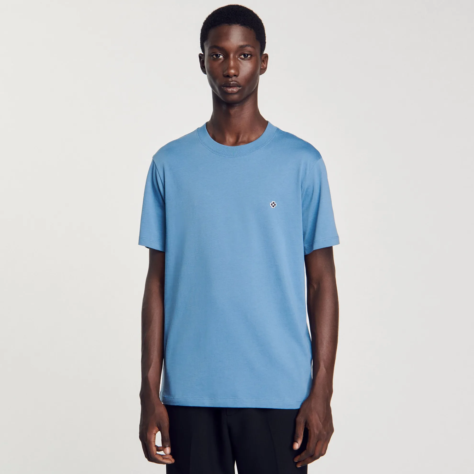 T-shirt Met Square Cross-patch