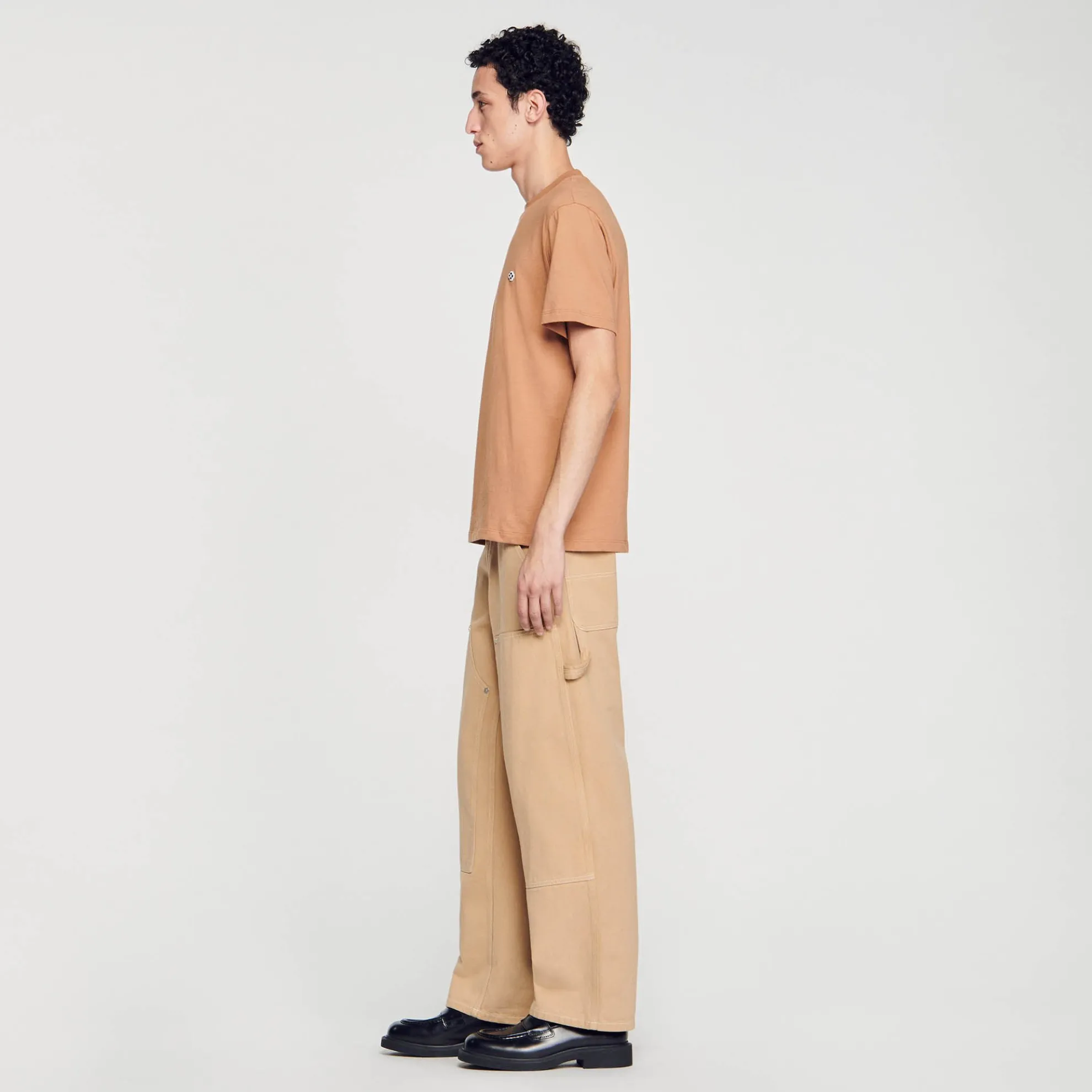 T-shirt Met Square Cross-patch